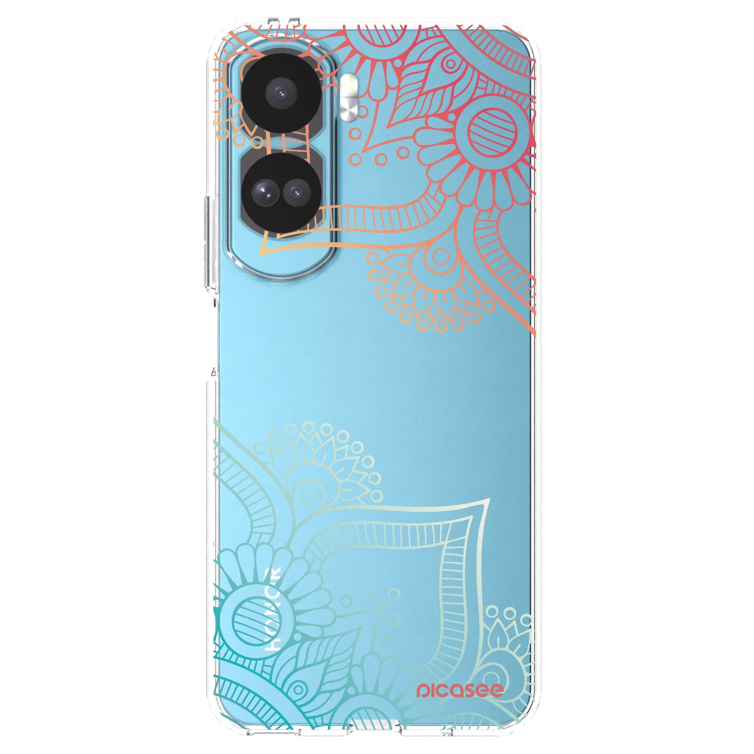 Picasee Honor 90 Lite 5G Hülle - Transparentes Silikon - Blumenmuster