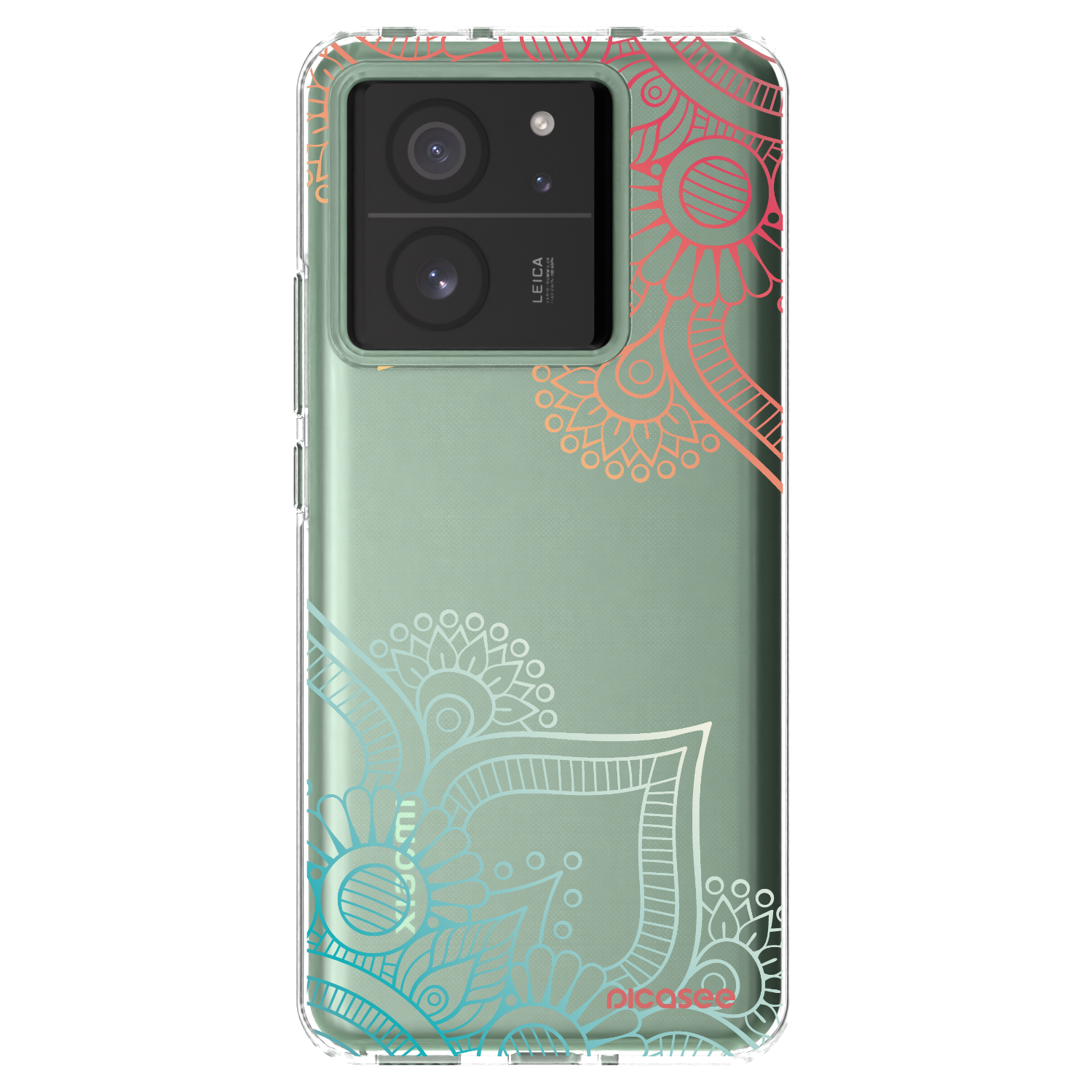 Picasee Xiaomi 13T Hülle - Transparentes Silikon - Blumenmuster