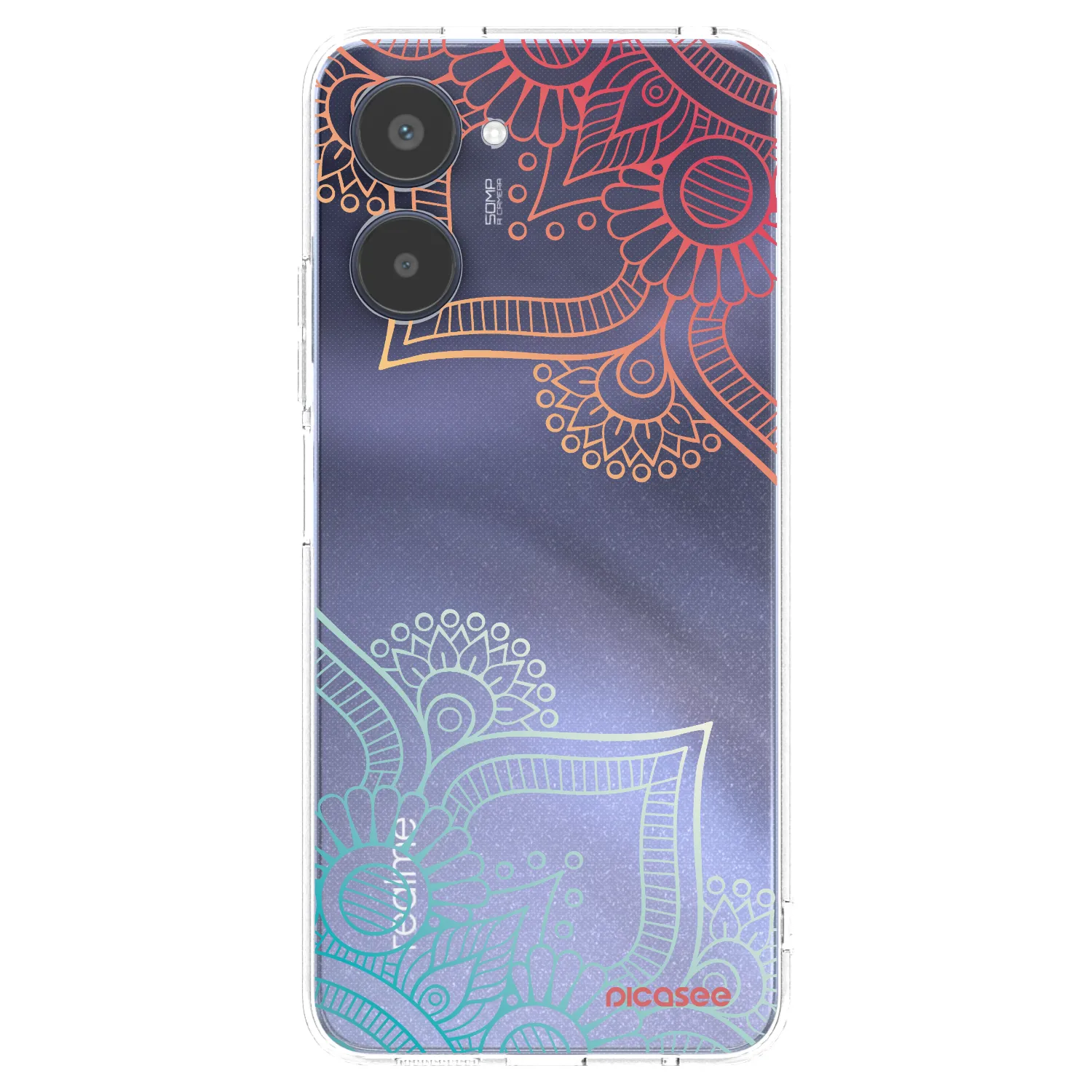 Picasee Realme 10 4G Hülle - Transparentes Silikon - Blumenmuster