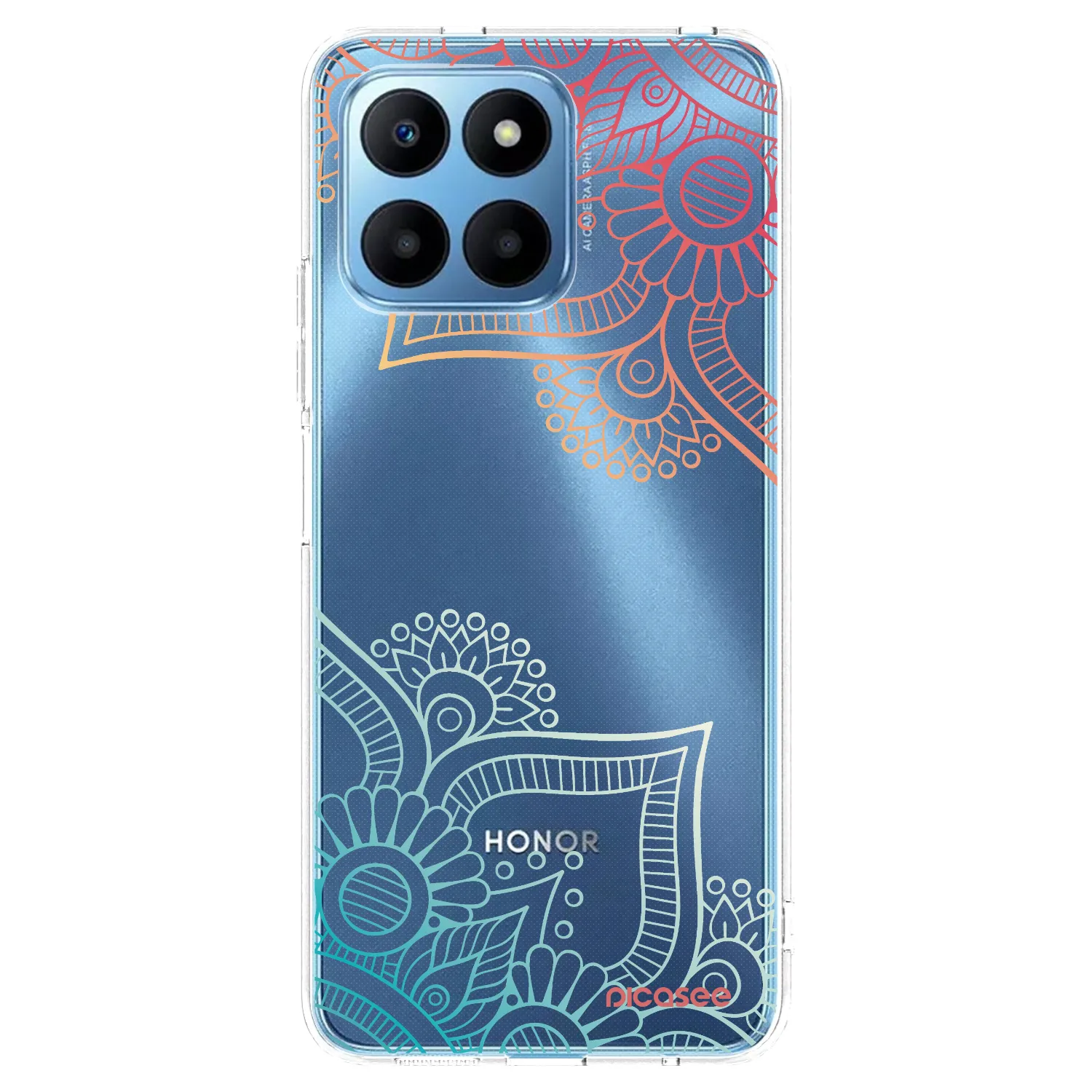 Picasee Honor 70 Lite Hülle - Transparentes Silikon - Blumenmuster