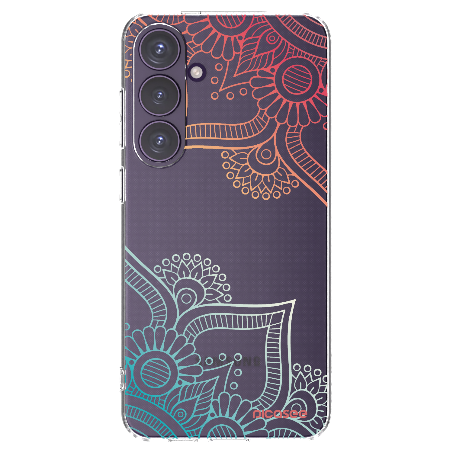 Picasee Samsung Galaxy S24+ S926B 5G Hülle - Transparentes Silikon - Blumenmuster