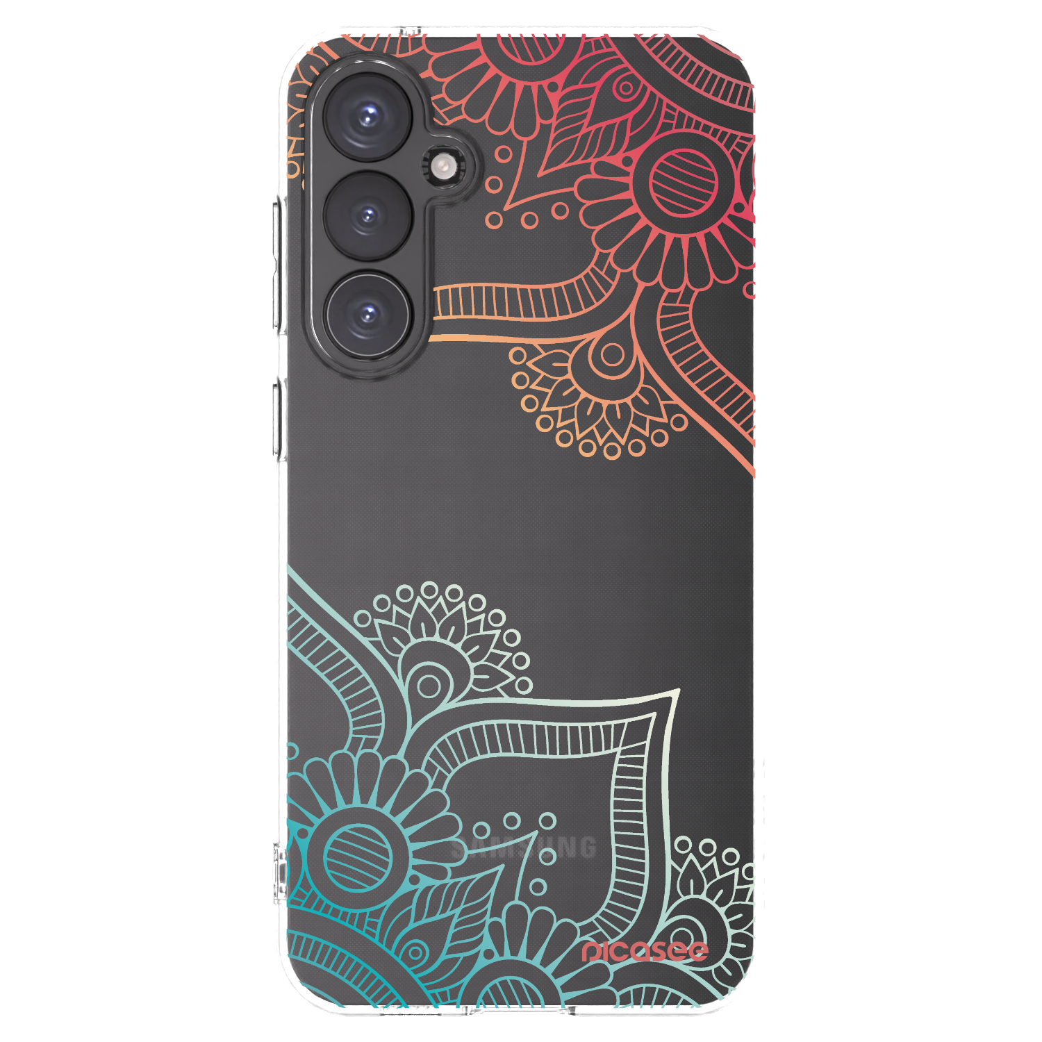 Picasee Samsung Galaxy S23 FE S711B Hülle - Transparentes Silikon - Blumenmuster