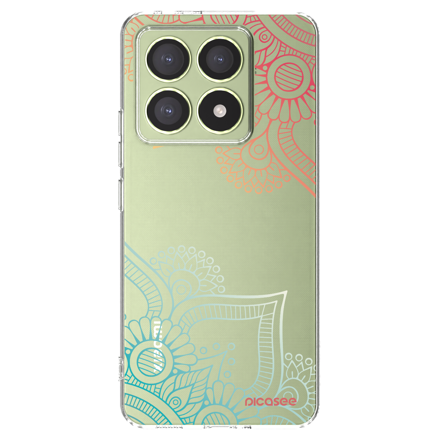 Picasee Xiaomi 14T Hülle - Transparentes Silikon - Blumenmuster