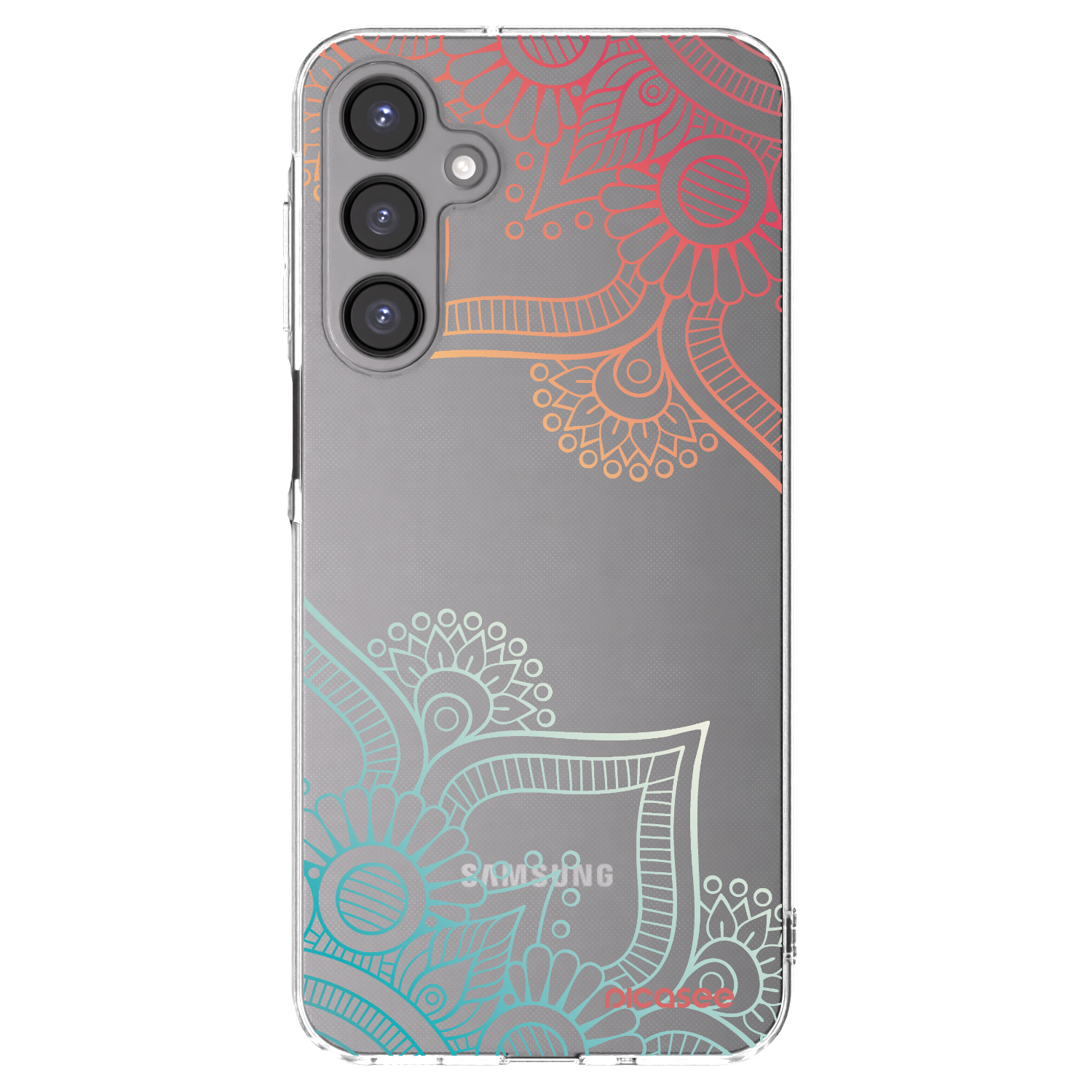 Picasee Samsung Galaxy A16 5G Hülle - Transparentes Silikon - Blumenmuster