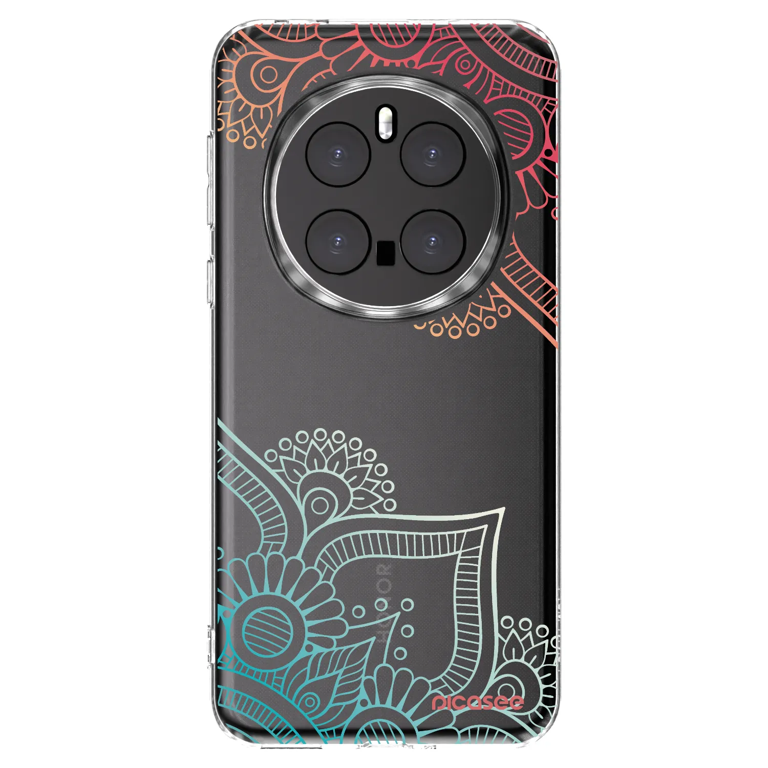 Picasee Honor Magic7 Pro 5G Hülle - Transparentes Silikon - Blumenmuster