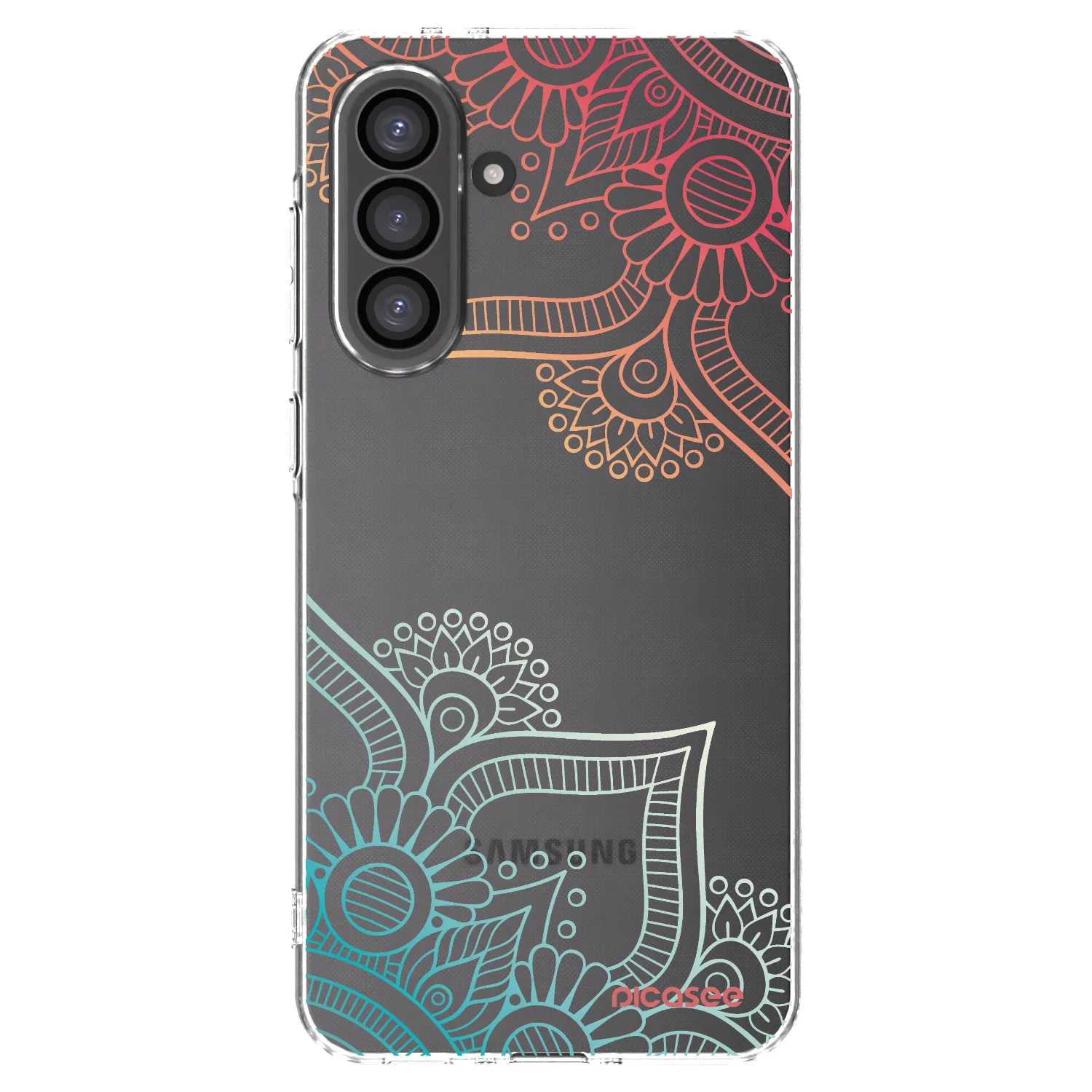 Picasee Samsung Galaxy A56 5G A566B Hülle - Transparentes Silikon - Blumenmuster