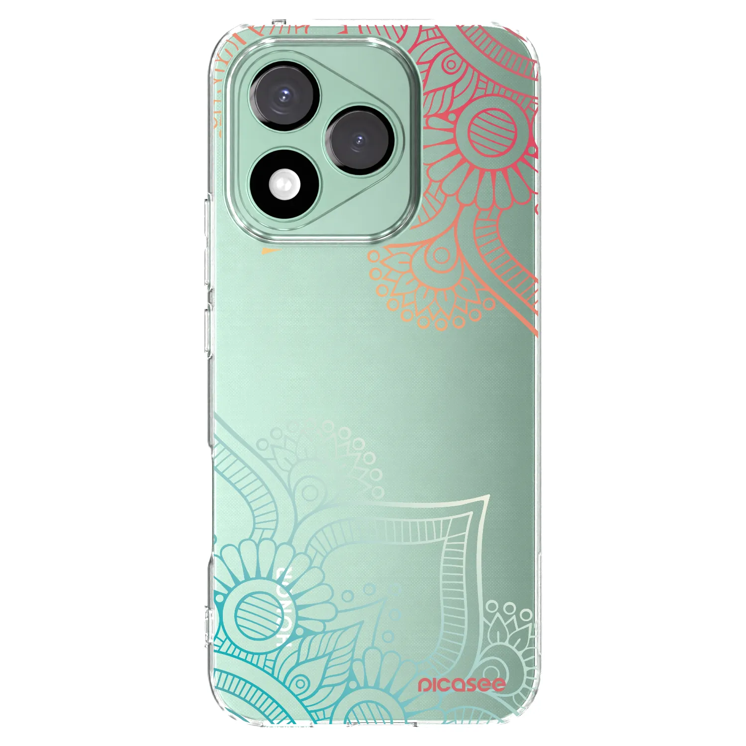 Picasee Honor 400 Lite 5G Hülle - Transparentes Silikon - Blumenmuster