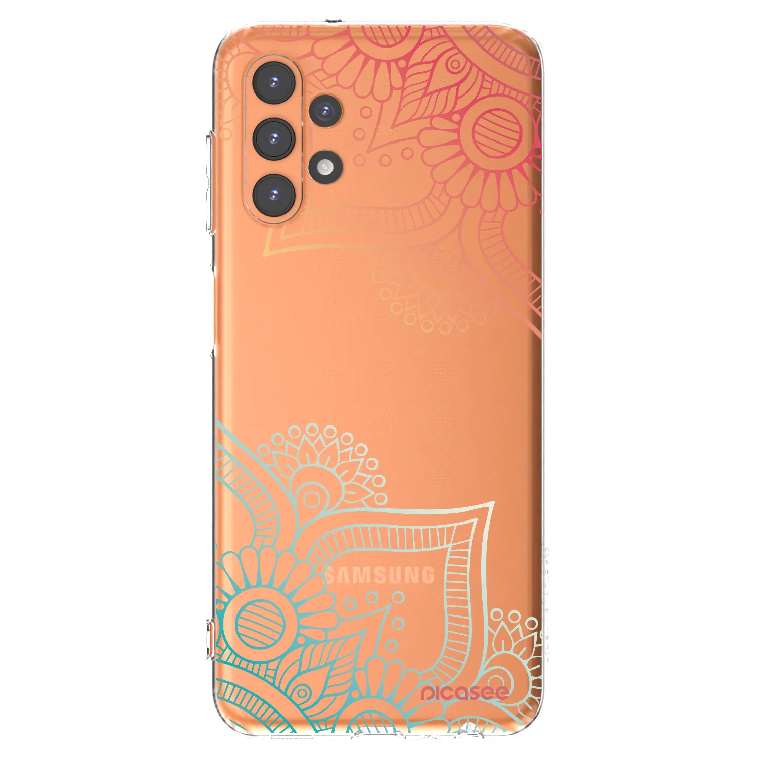 Picasee Samsung Galaxy A13 5G Hülle - Transparentes Silikon - Blumenmuster