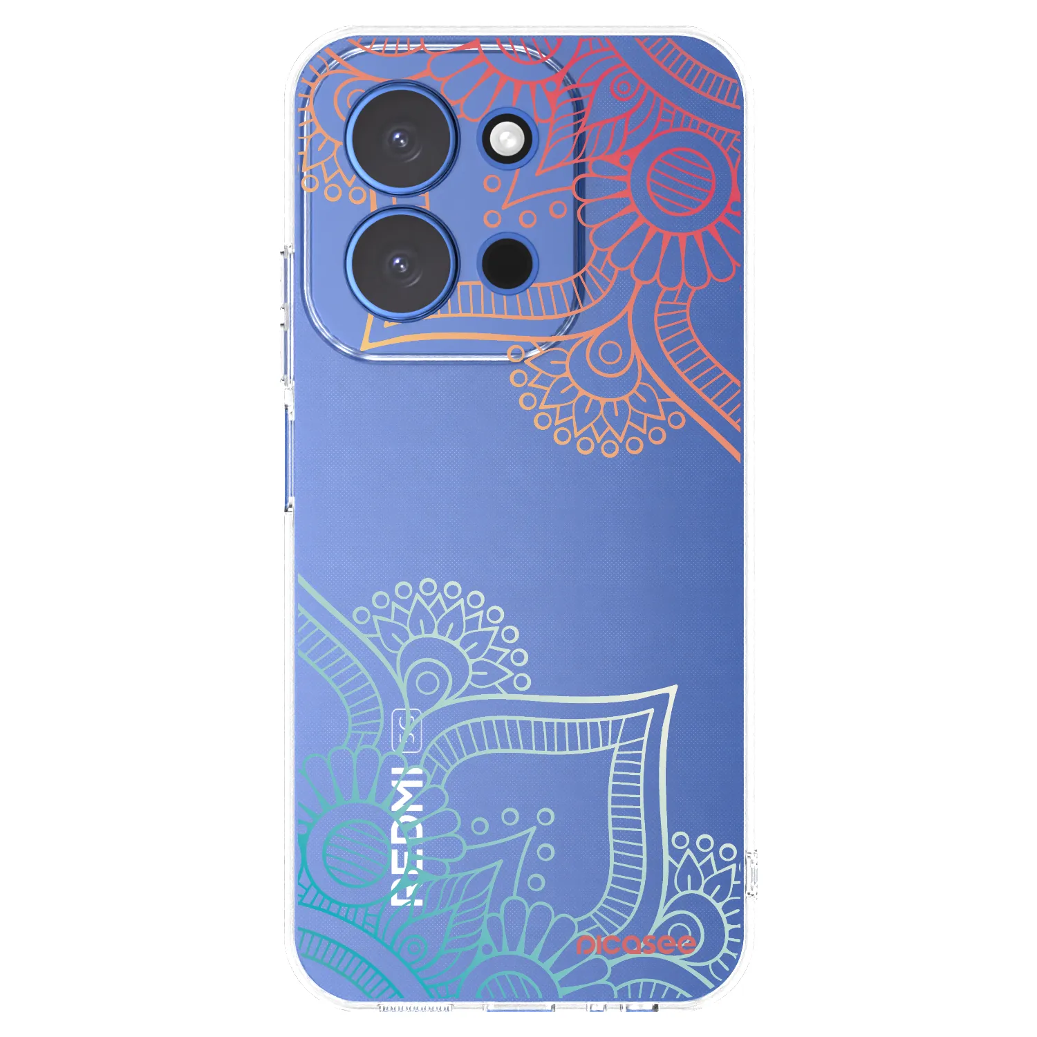 Picasee Xiaomi Redmi 15C 4G Hülle - Transparentes Silikon - Blumenmuster