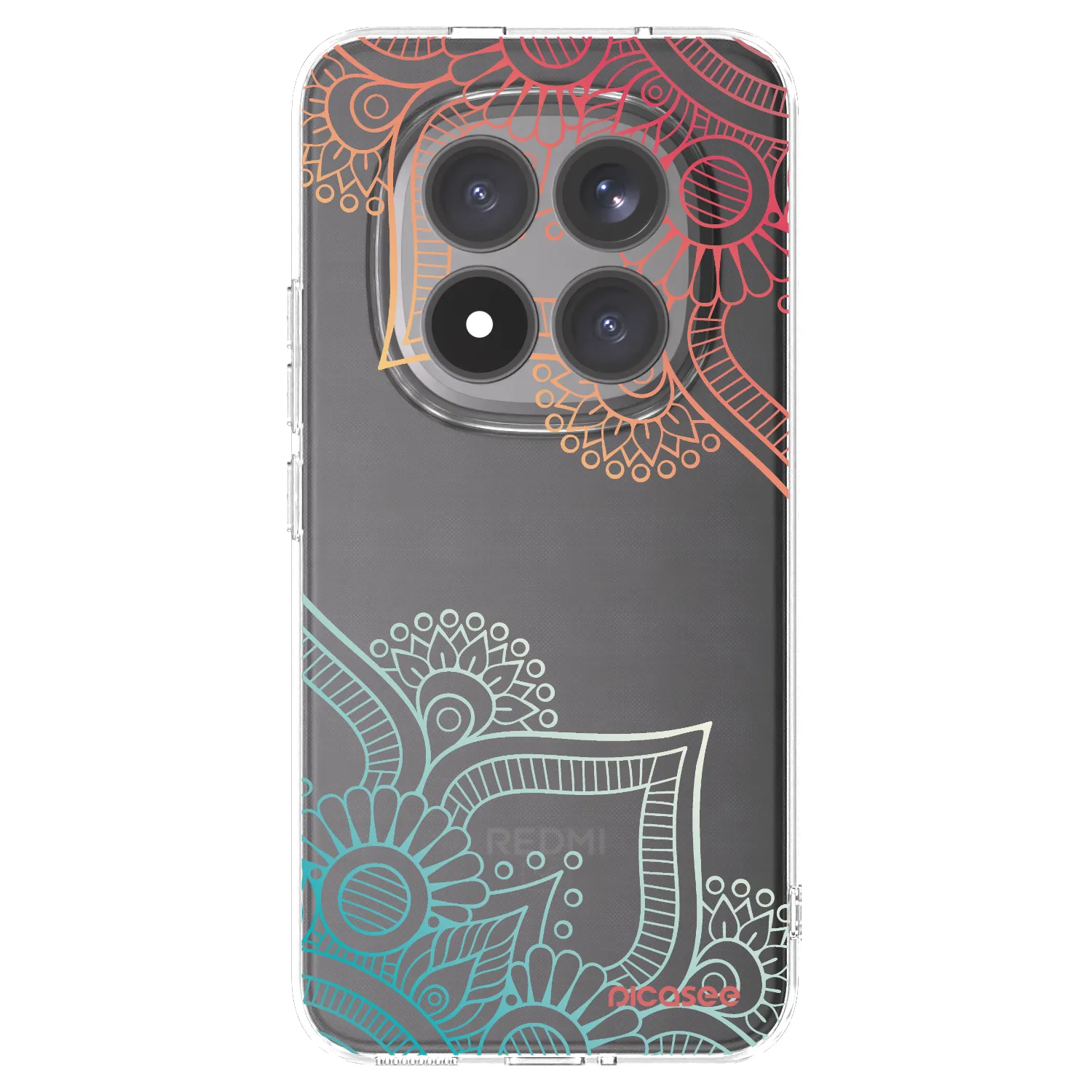 Picasee Xiaomi Redmi Note 15 Pro+ Hülle - Transparentes Silikon - Blumenmuster