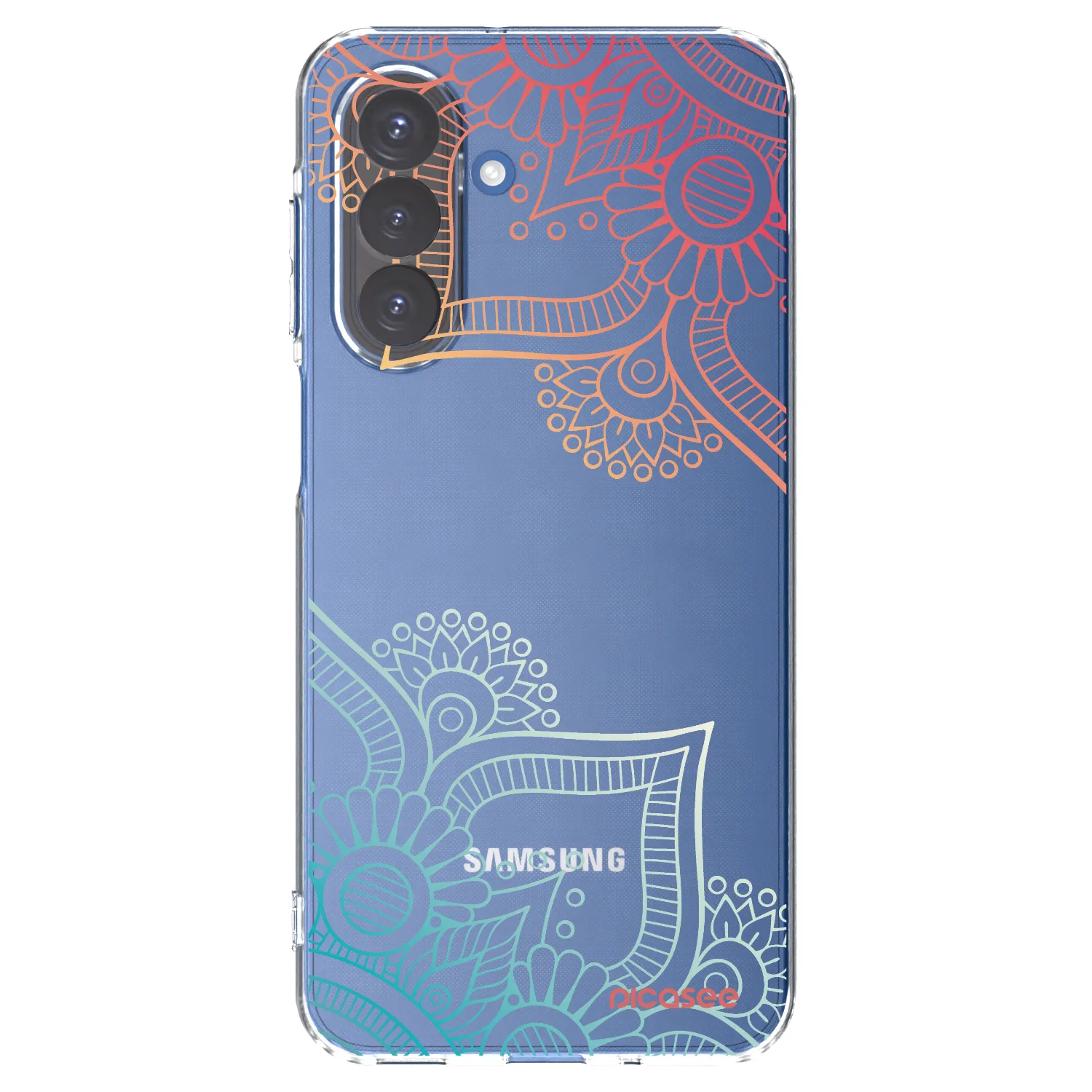 Picasee Samsung Galaxy A17 5G Hülle - Transparentes Silikon - Blumenmuster