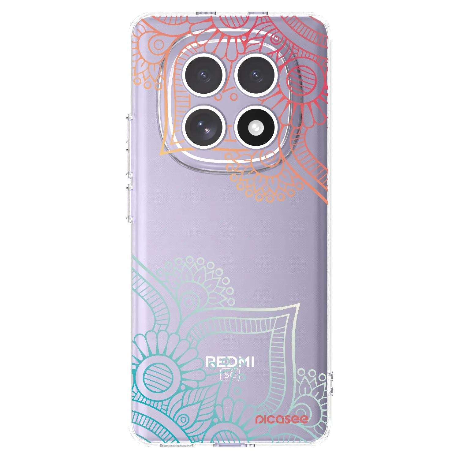 Picasee Xiaomi Redmi Note 15 Hülle - Transparentes Silikon - Blumenmuster