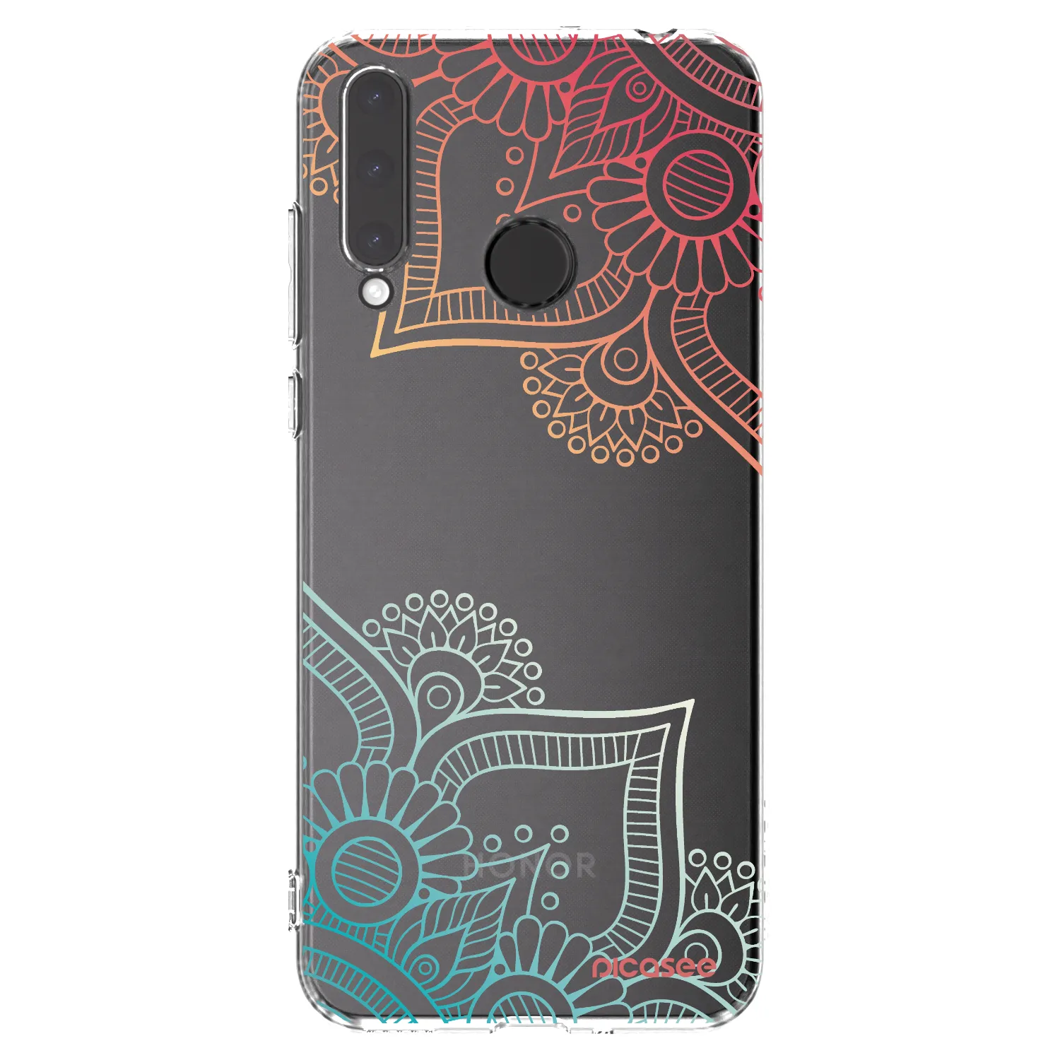 Picasee Honor 20 Lite Hülle - Transparentes Silikon - Blumenmuster