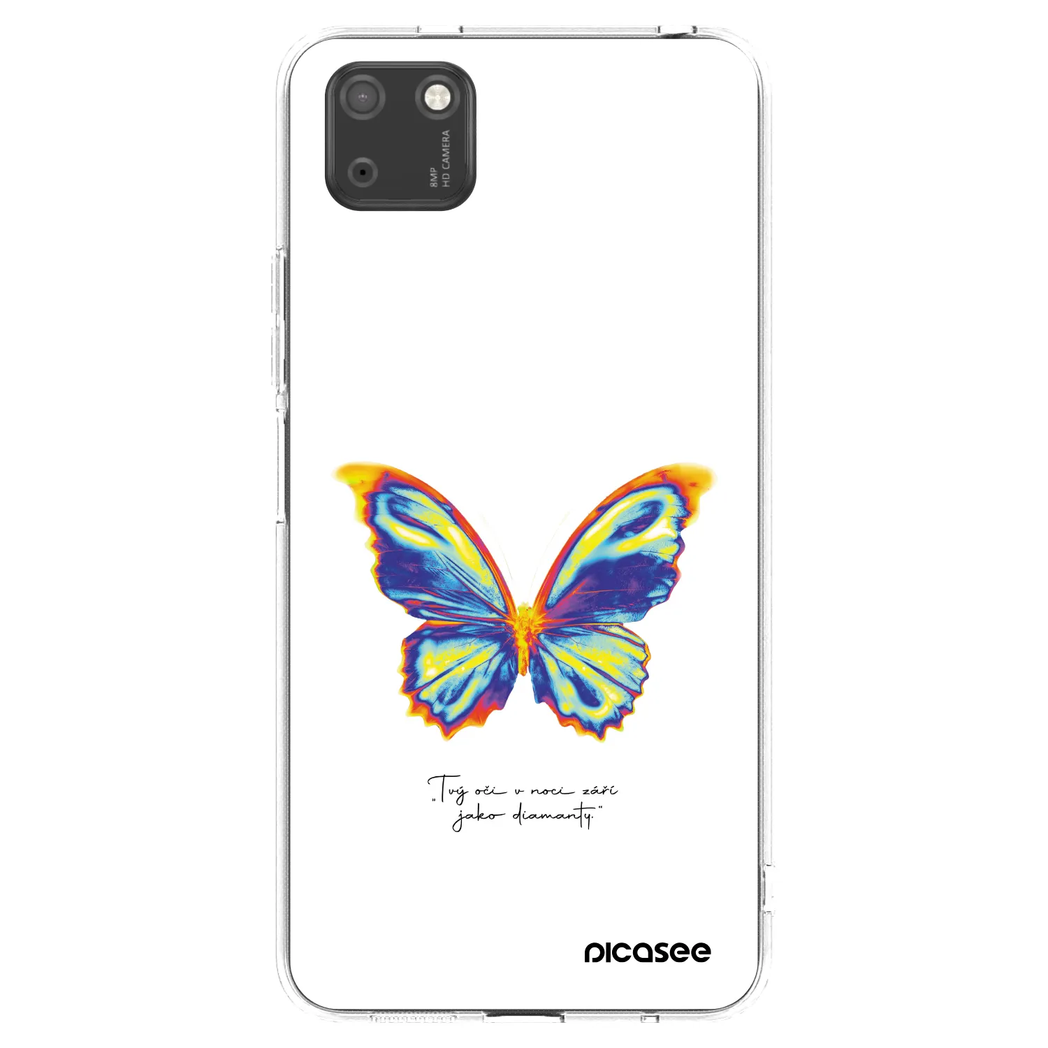 Picasee Huawei Y5P Hülle - Transparentes Silikon - Diamanty White