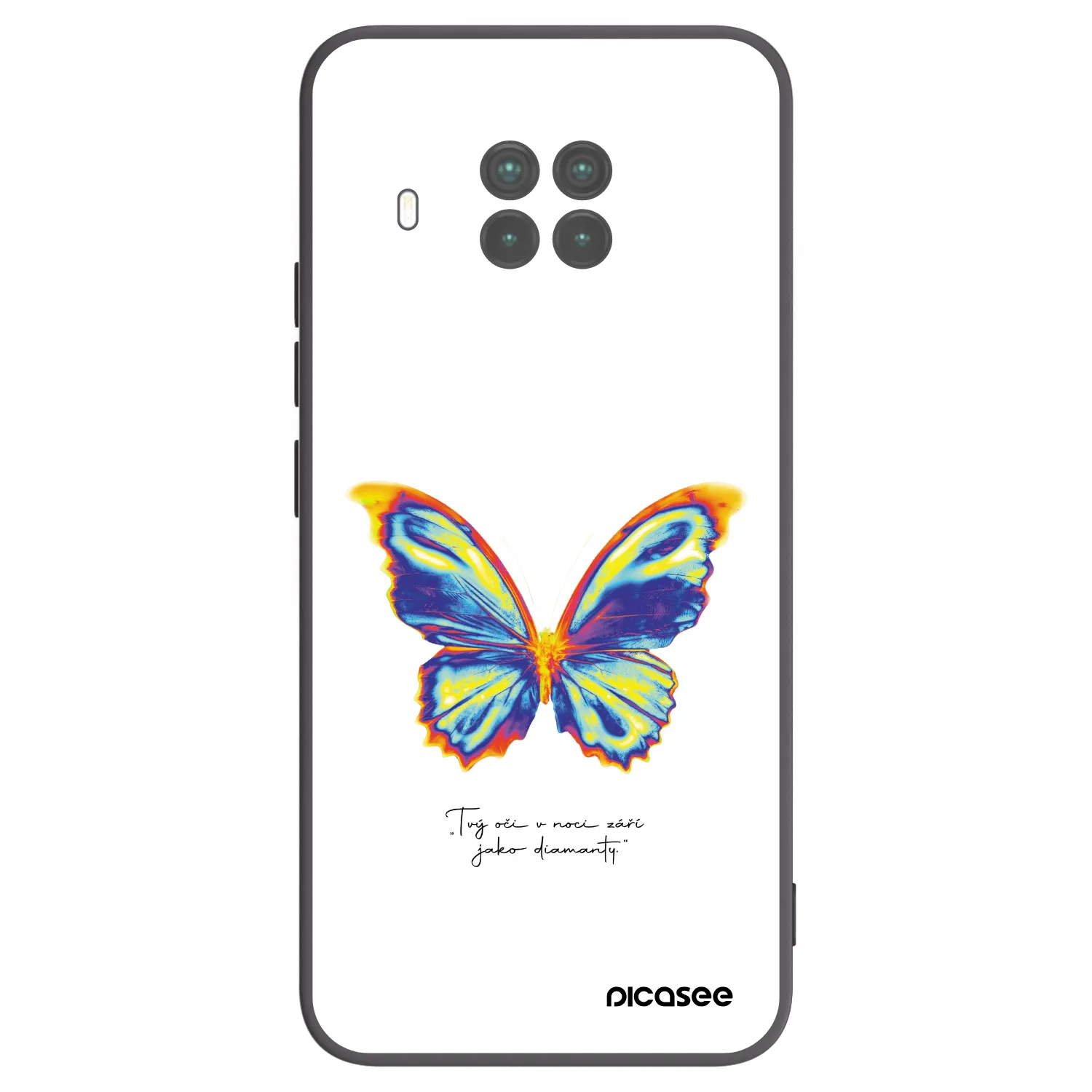 Picasee Xiaomi Mi 10T Lite Hülle - Schwarzes Silikon - Diamanty White