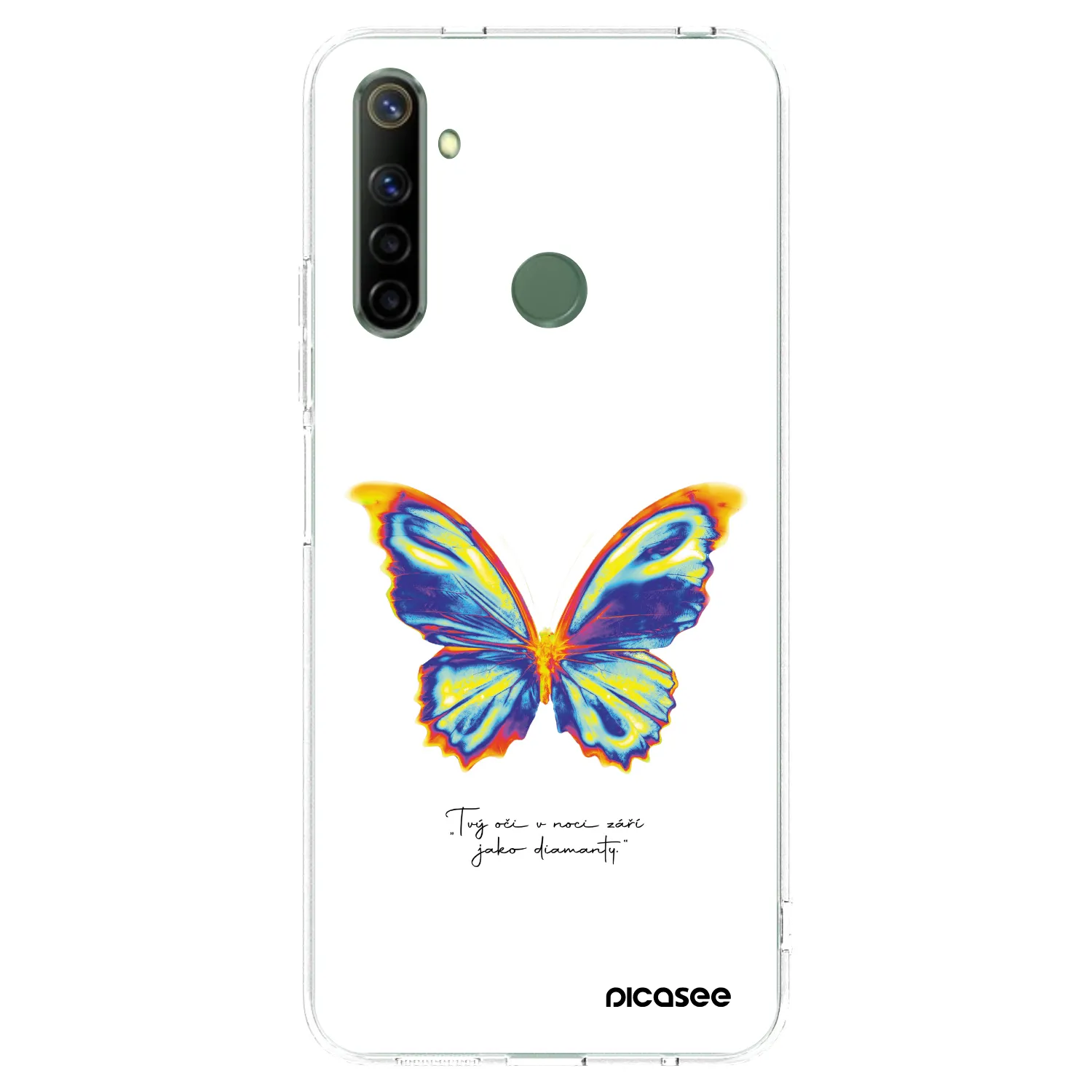 Picasee Realme 6i Hülle - Transparentes Silikon - Diamanty White
