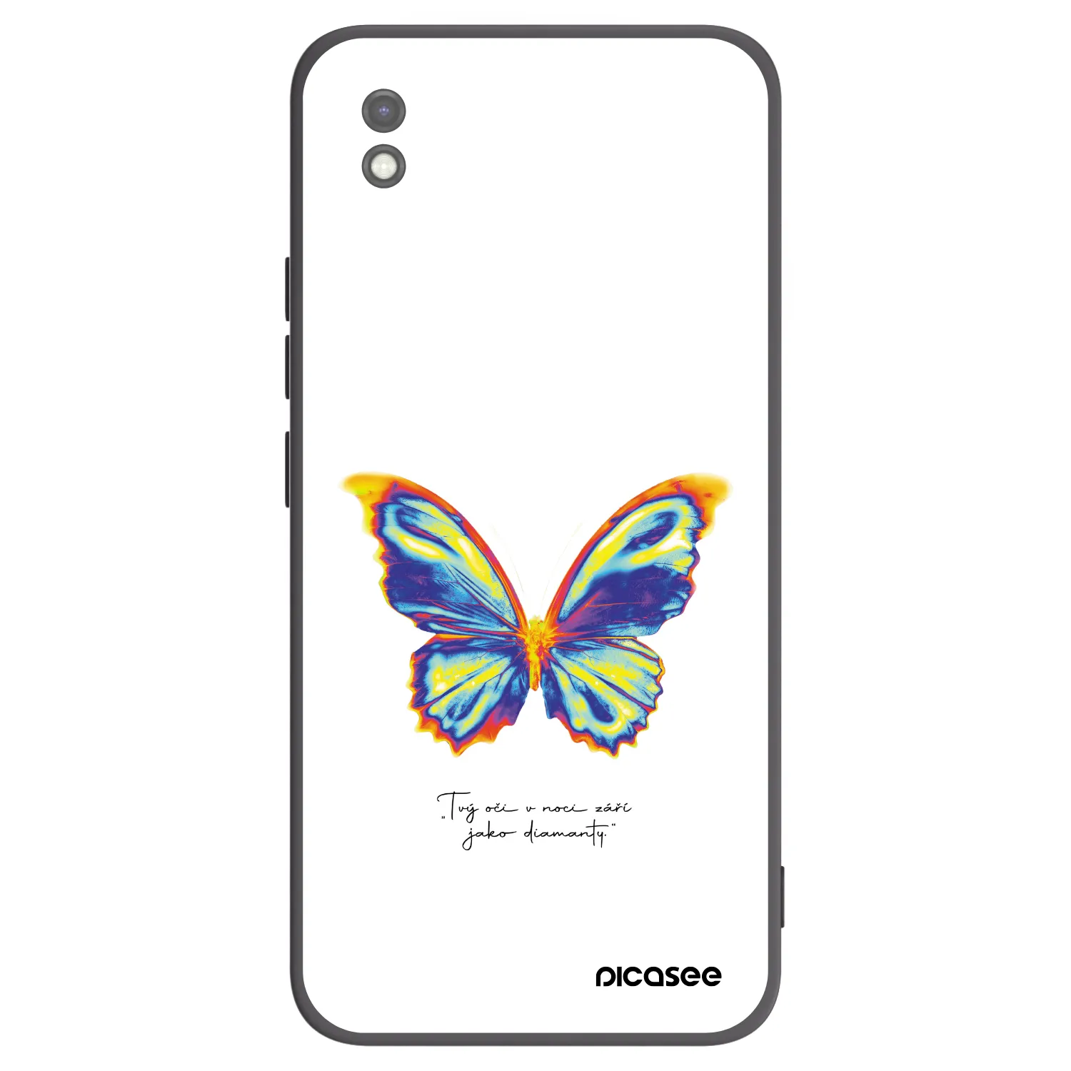 Picasee Xiaomi Redmi 9AT Hülle - Schwarzes Silikon - Diamanty White