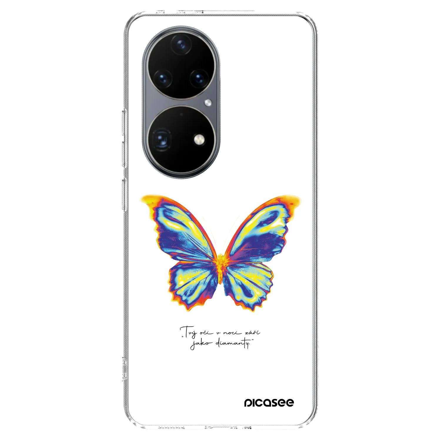Picasee Huawei P50 Hülle - Transparentes Silikon - Diamanty White