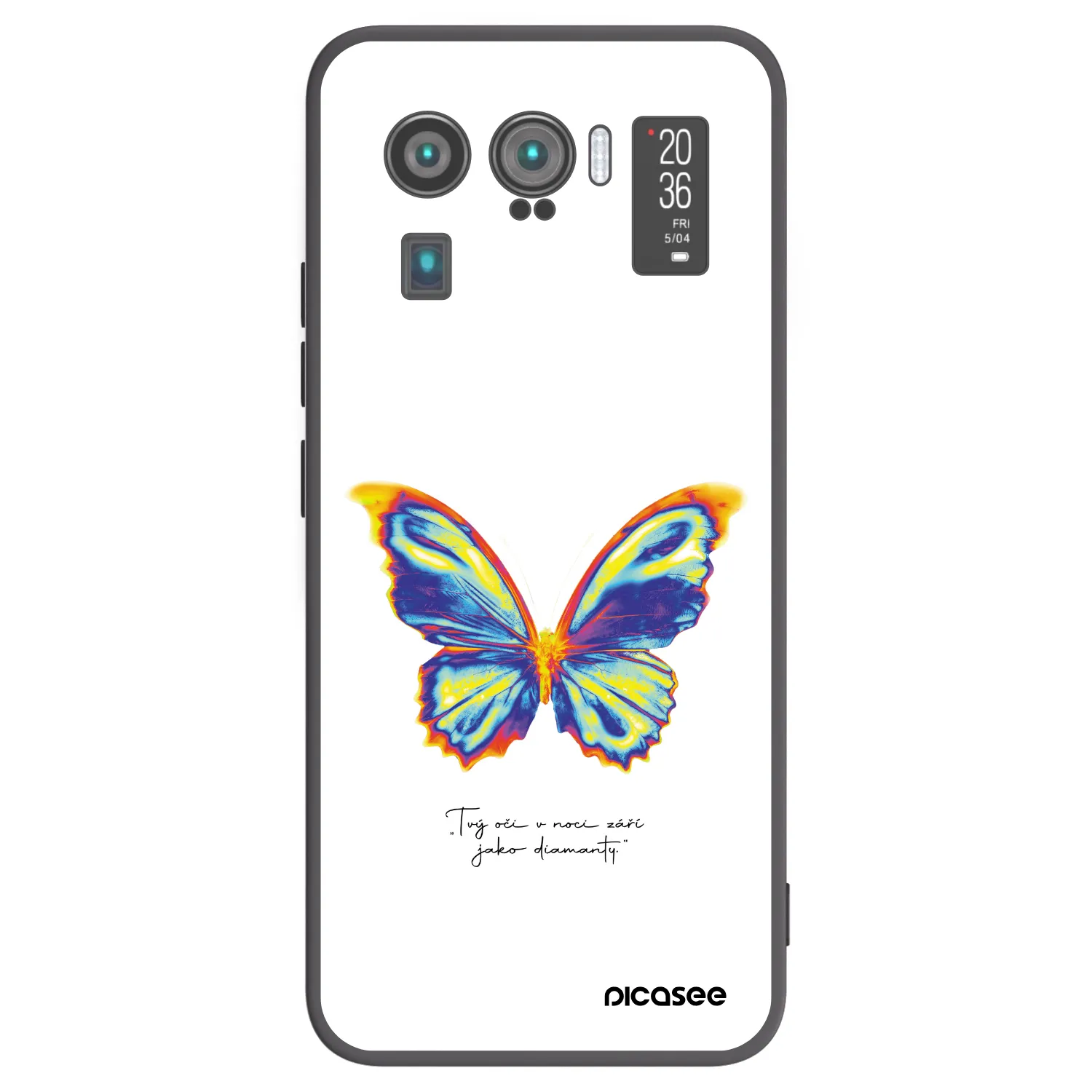 Picasee Xiaomi Mi 11 Ultra Hülle - Schwarzes Silikon - Diamanty White