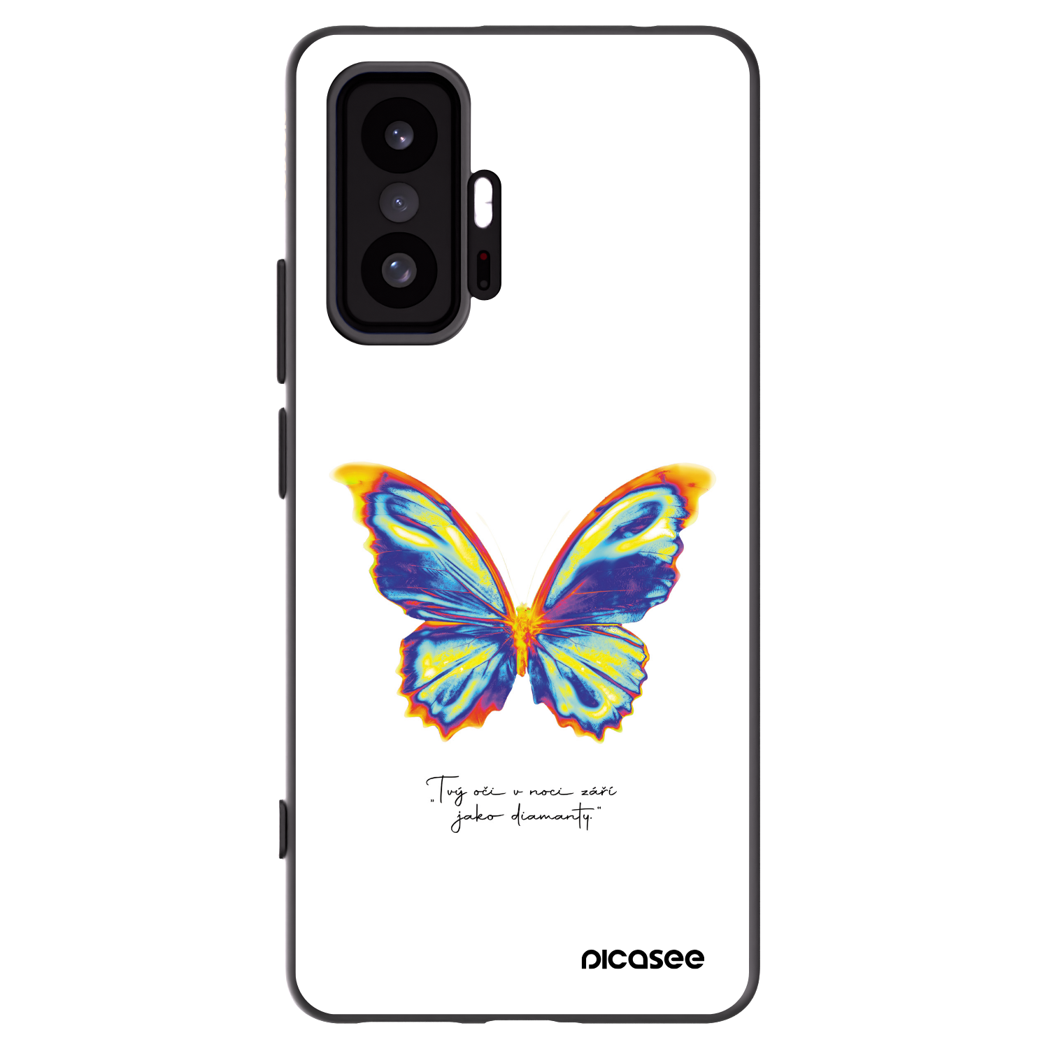 Picasee Xiaomi 11T Pro Hülle - Schwarzes Silikon - Diamanty White