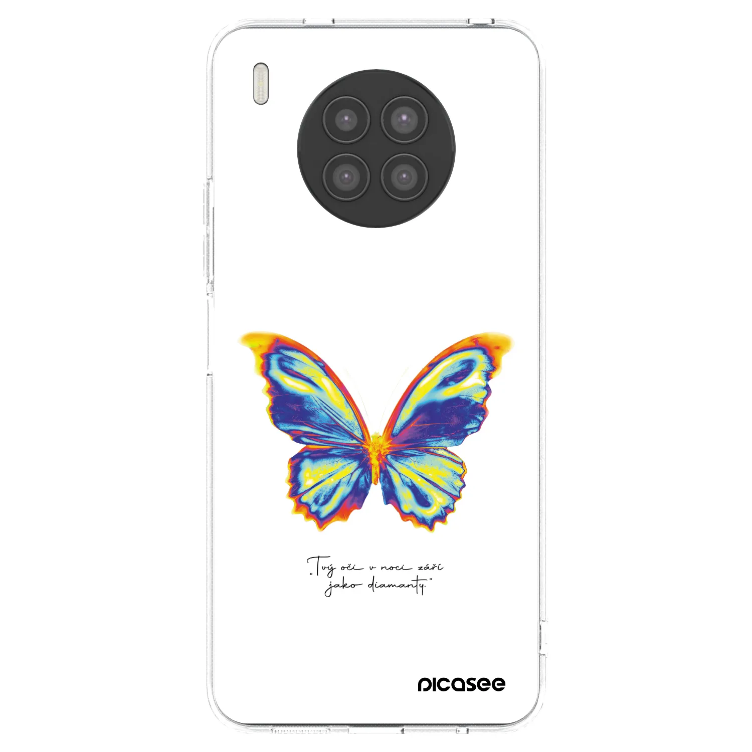 Picasee Huawei Nova 8i Hülle - Transparentes Silikon - Diamanty White