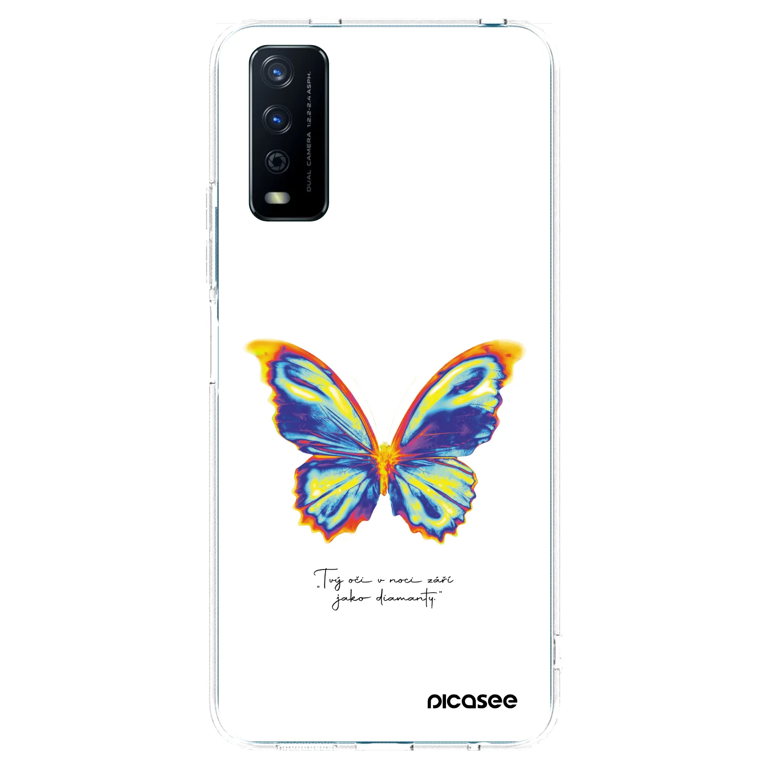 Picasee Vivo Y11s Hülle - Transparentes Silikon - Diamanty White