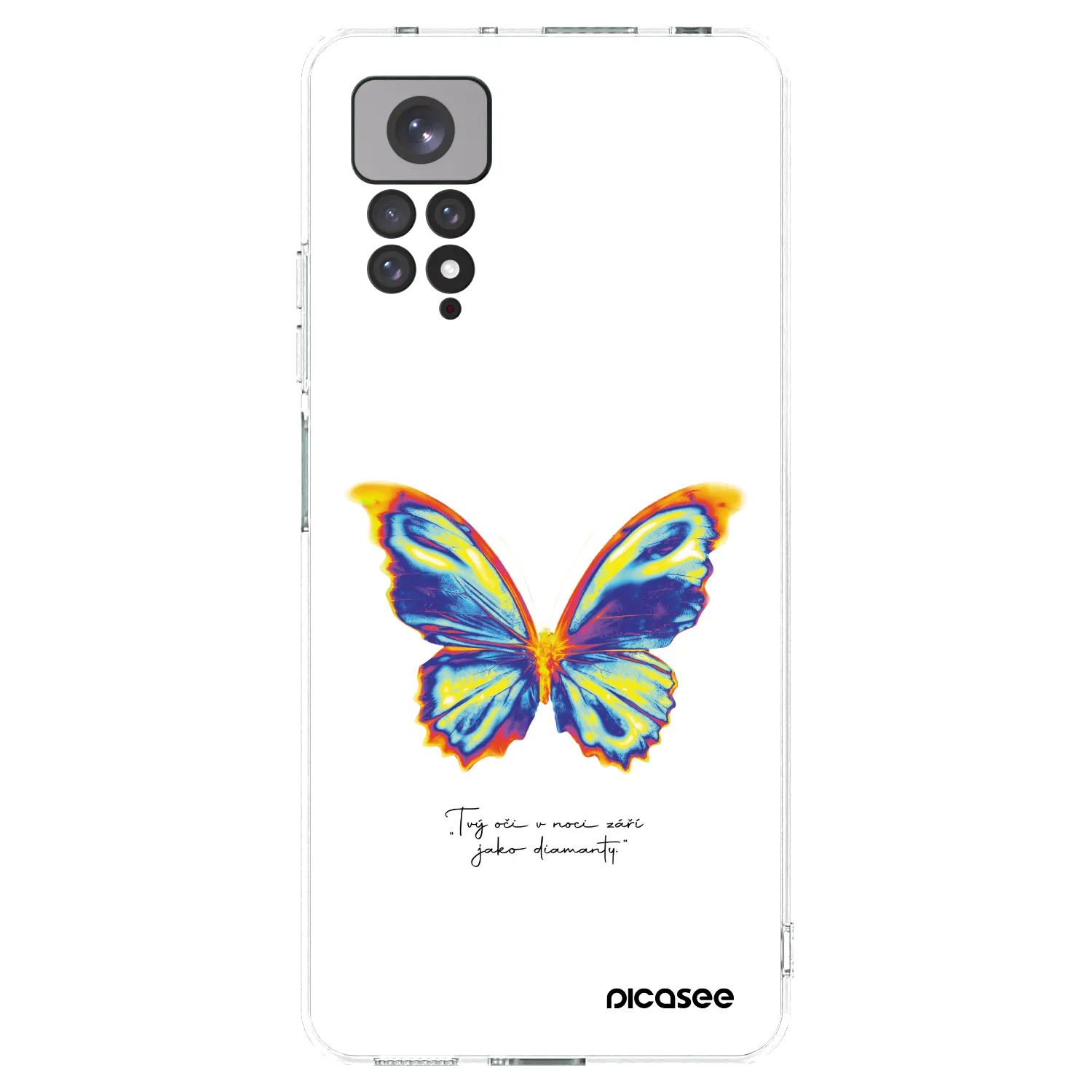 Picasee Xiaomi Redmi Note 11 Hülle - Transparentes Silikon - Diamanty White