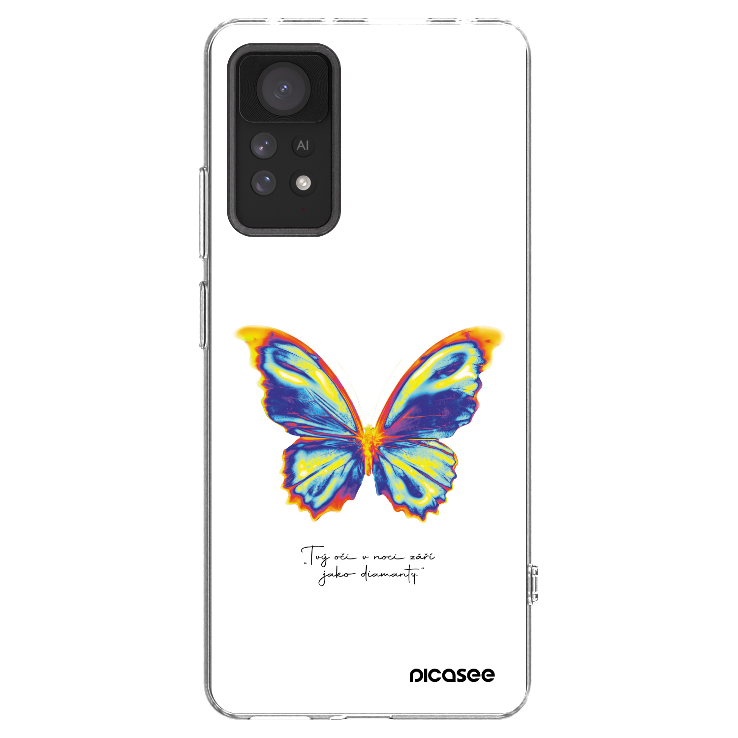 Picasee Xiaomi Redmi Note 11 Pro 5G Hülle - Transparentes Silikon - Diamanty White