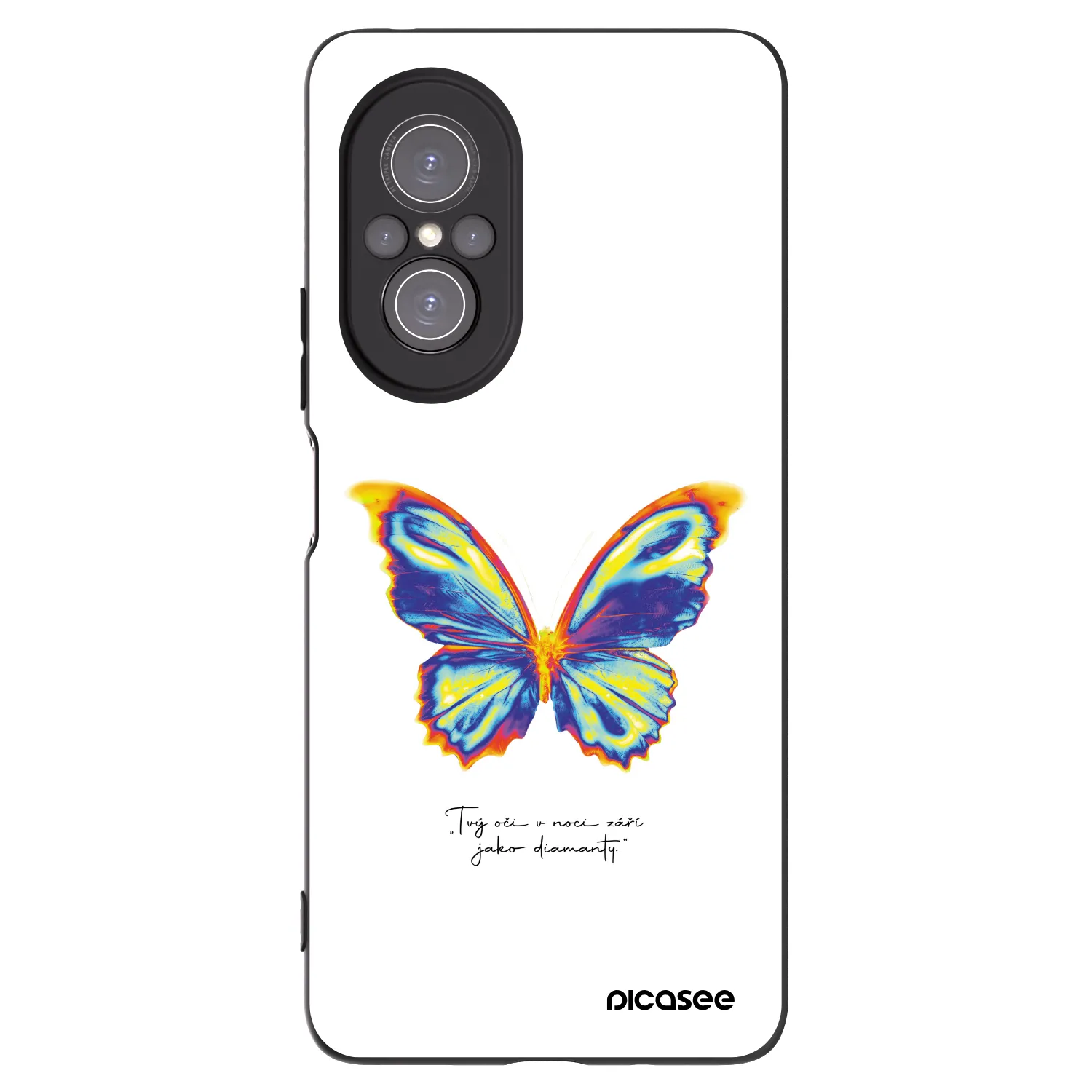 Picasee Huawei Nova 9 SE Hülle - Schwarzes Silikon - Diamanty White