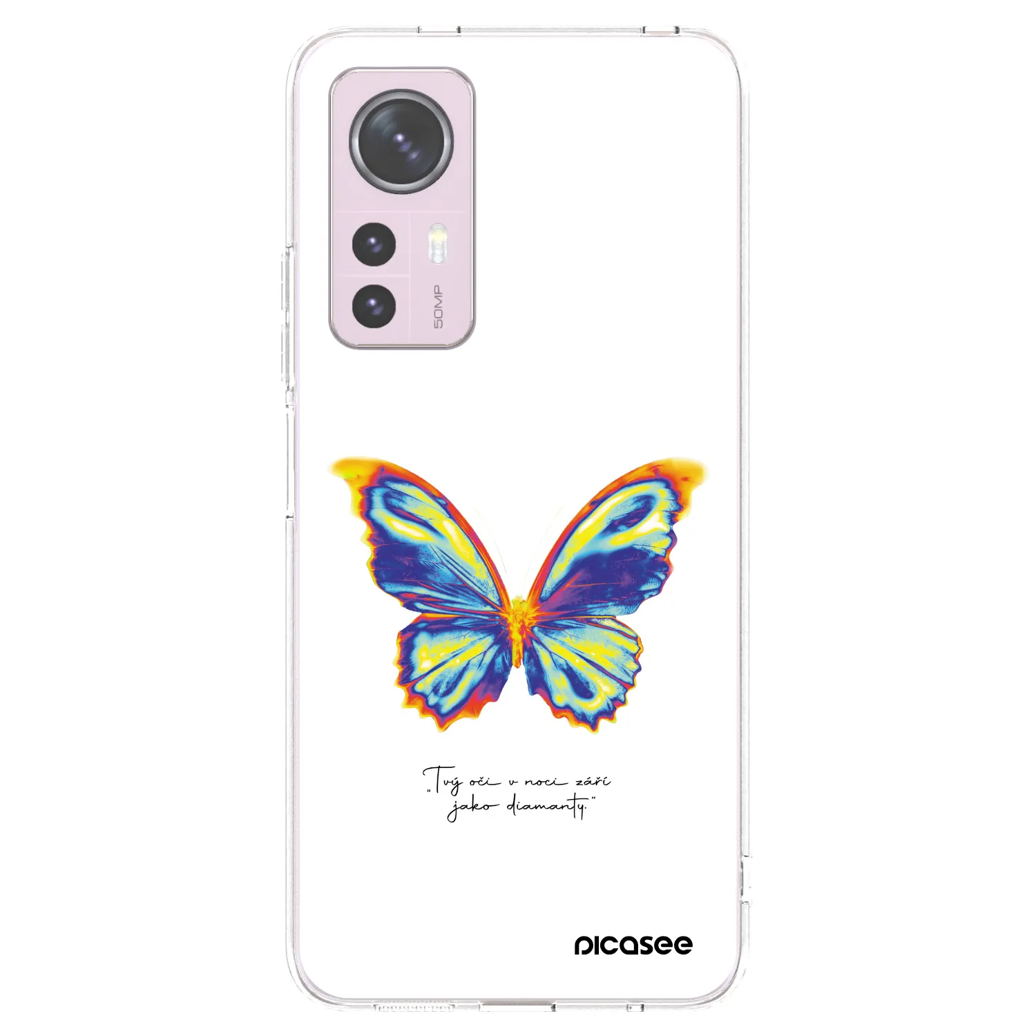 Picasee Xiaomi 12 Hülle - Transparentes Silikon - Diamanty White
