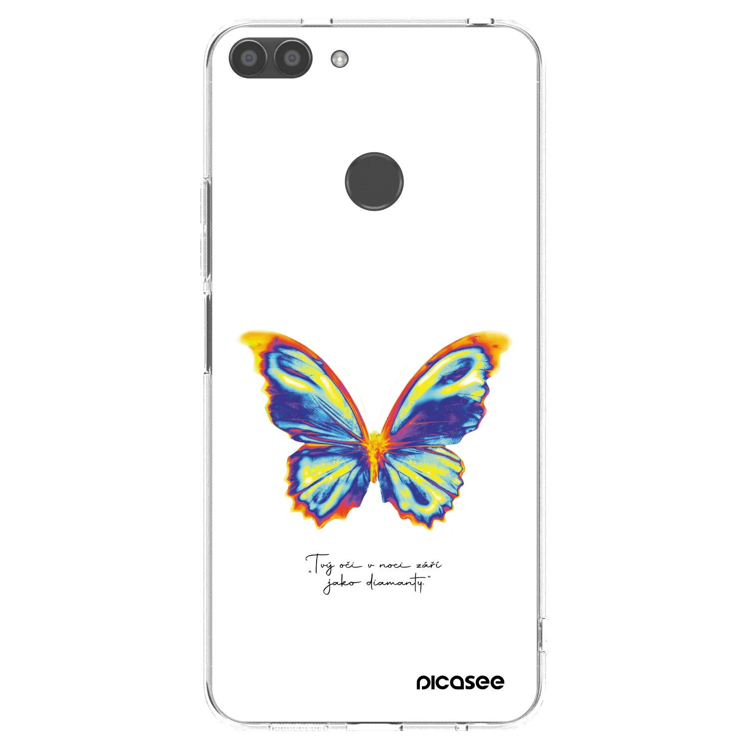 Picasee Huawei P Smart Hülle - Transparentes Silikon - Diamanty White