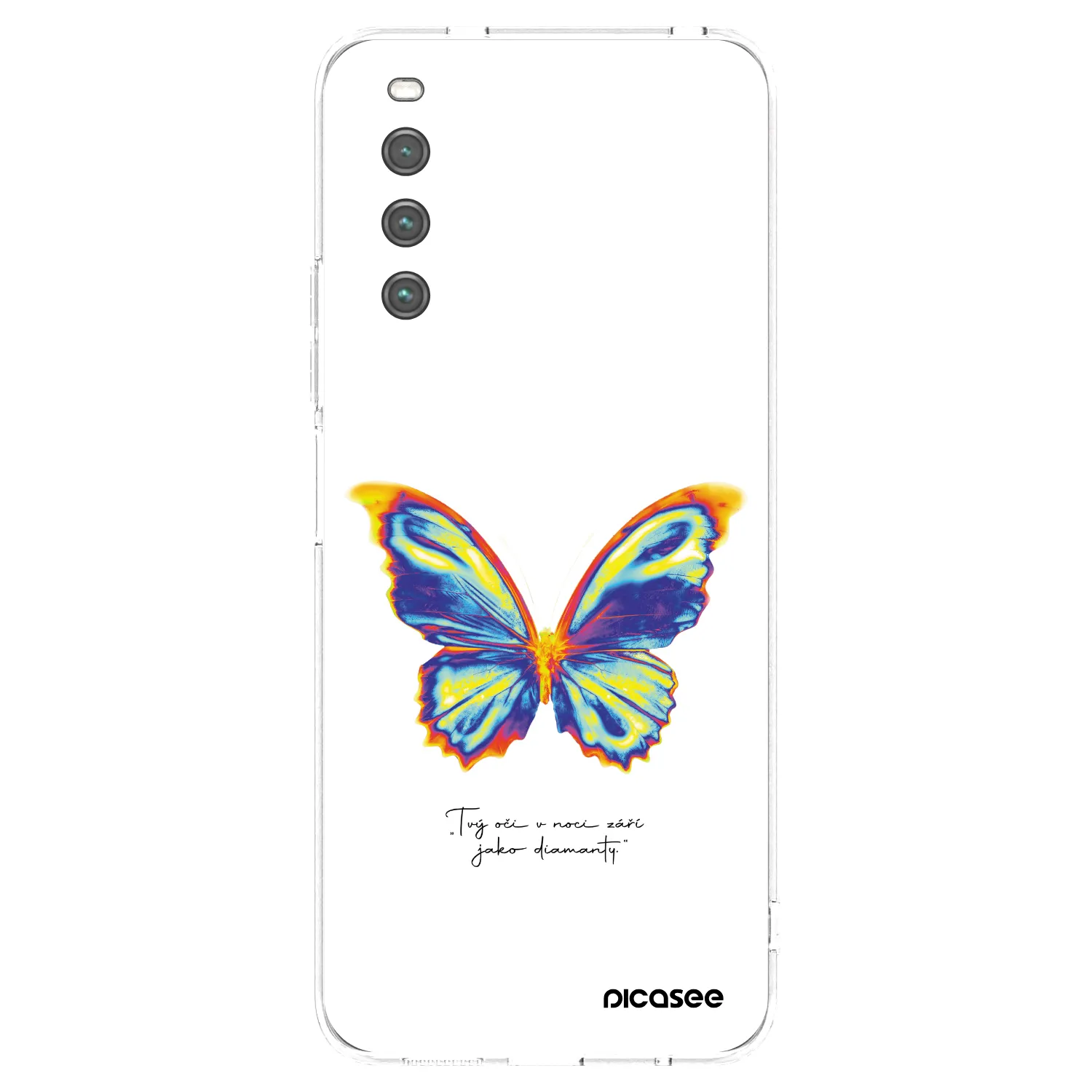 Picasee Sony Xperia 10 IV 5G Hülle - Transparentes Silikon - Diamanty White