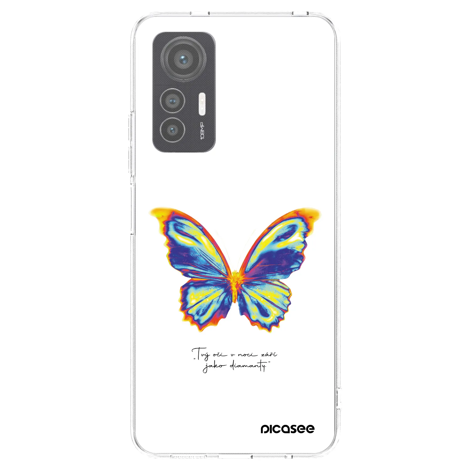 Picasee Xiaomi 12 Lite Hülle - Transparentes Silikon - Diamanty White