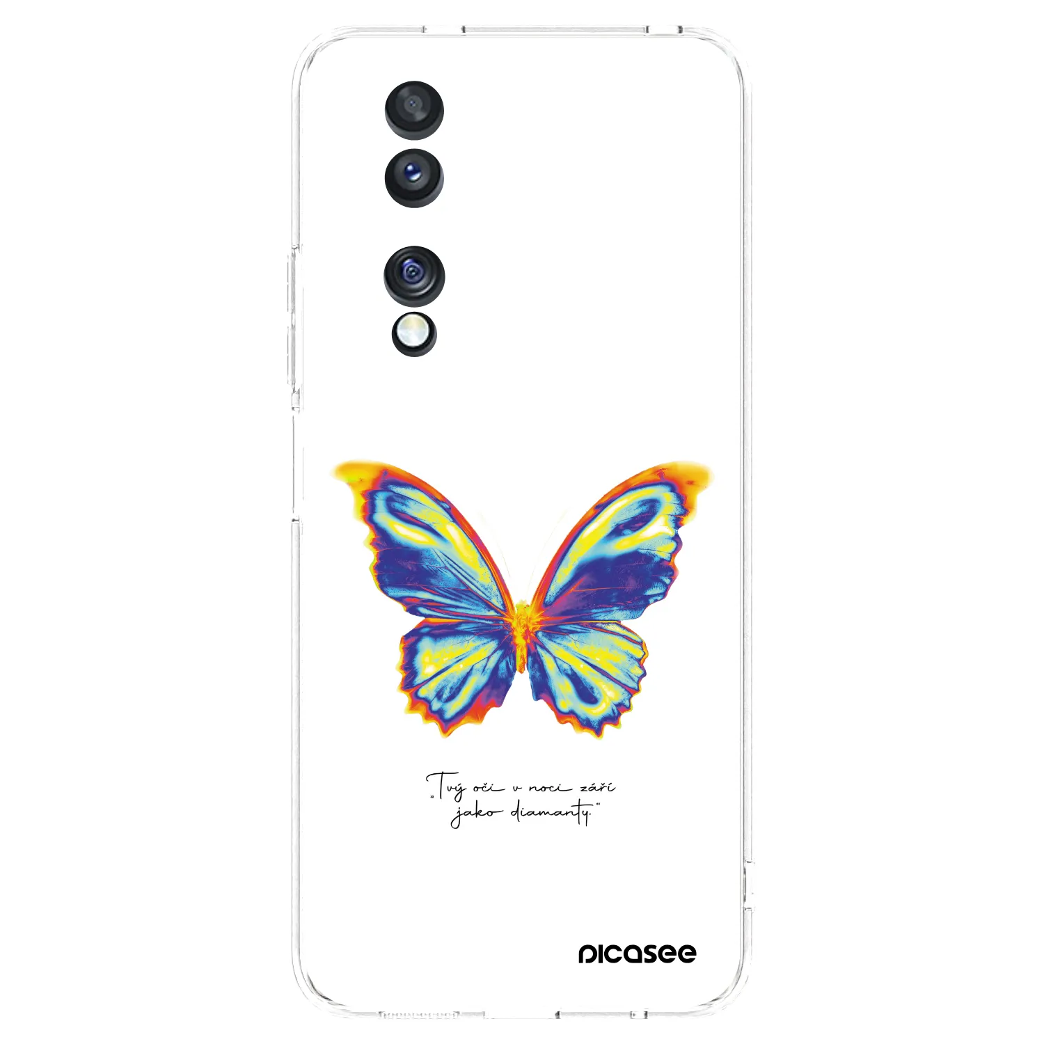 Picasee Honor 70 Hülle - Transparentes Silikon - Diamanty White