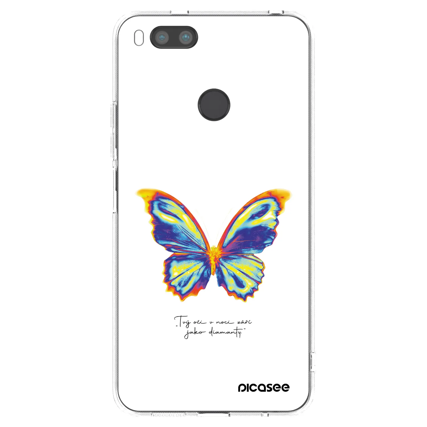 Picasee Xiaomi Redmi A1 Hülle - Transparentes Silikon - Diamanty White