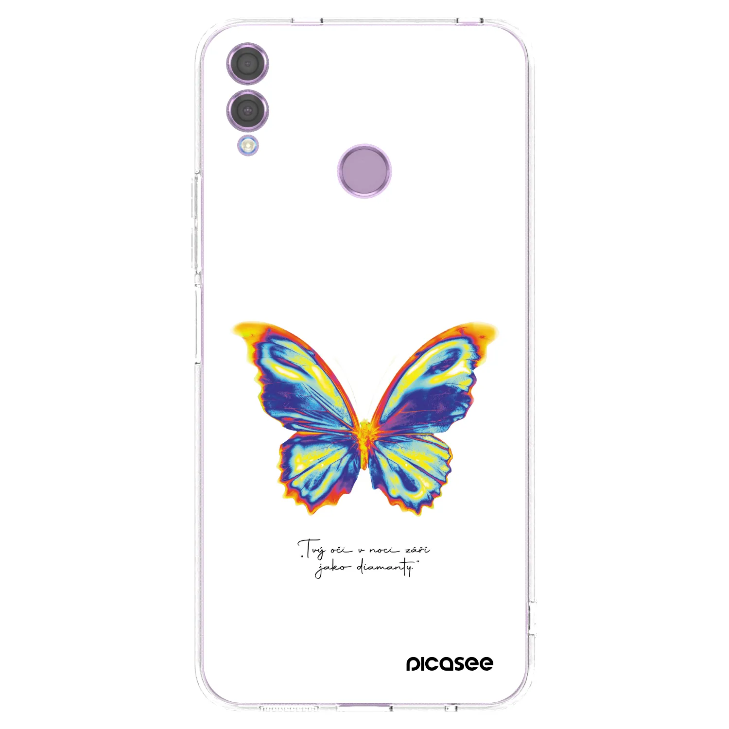 Picasee Honor 8X Hülle - Transparentes Silikon - Diamanty White