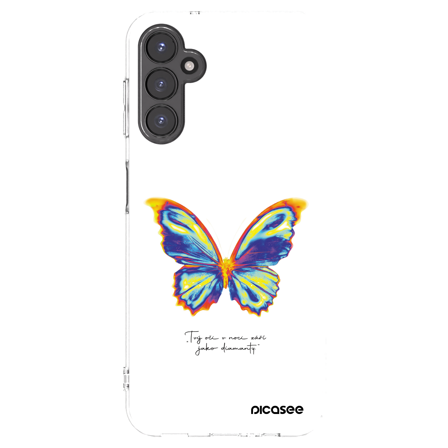Picasee Samsung Galaxy A14 5G A146P Hülle - Transparentes Silikon - Diamanty White