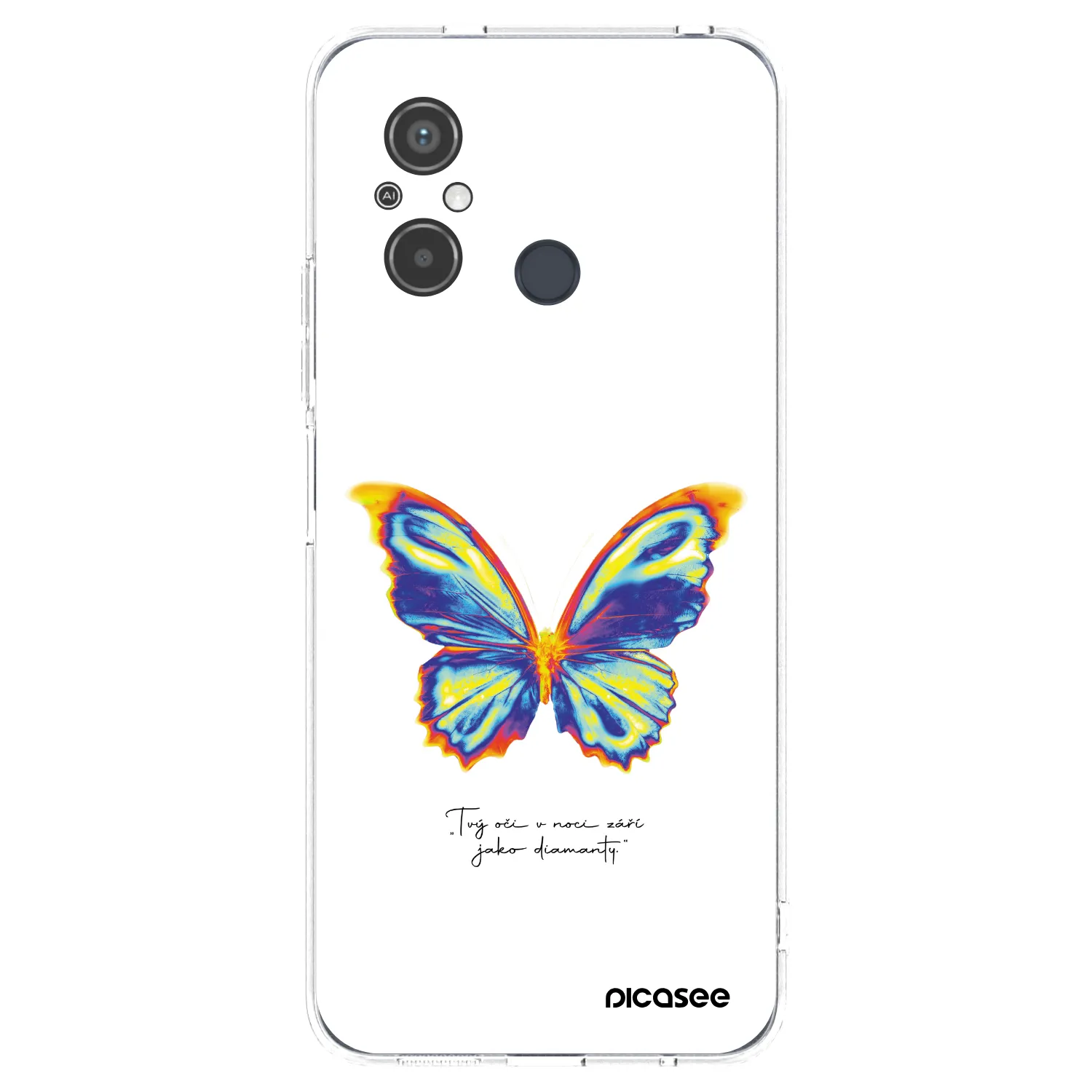 Picasee Xiaomi Redmi 12C Hülle - Transparentes Silikon - Diamanty White