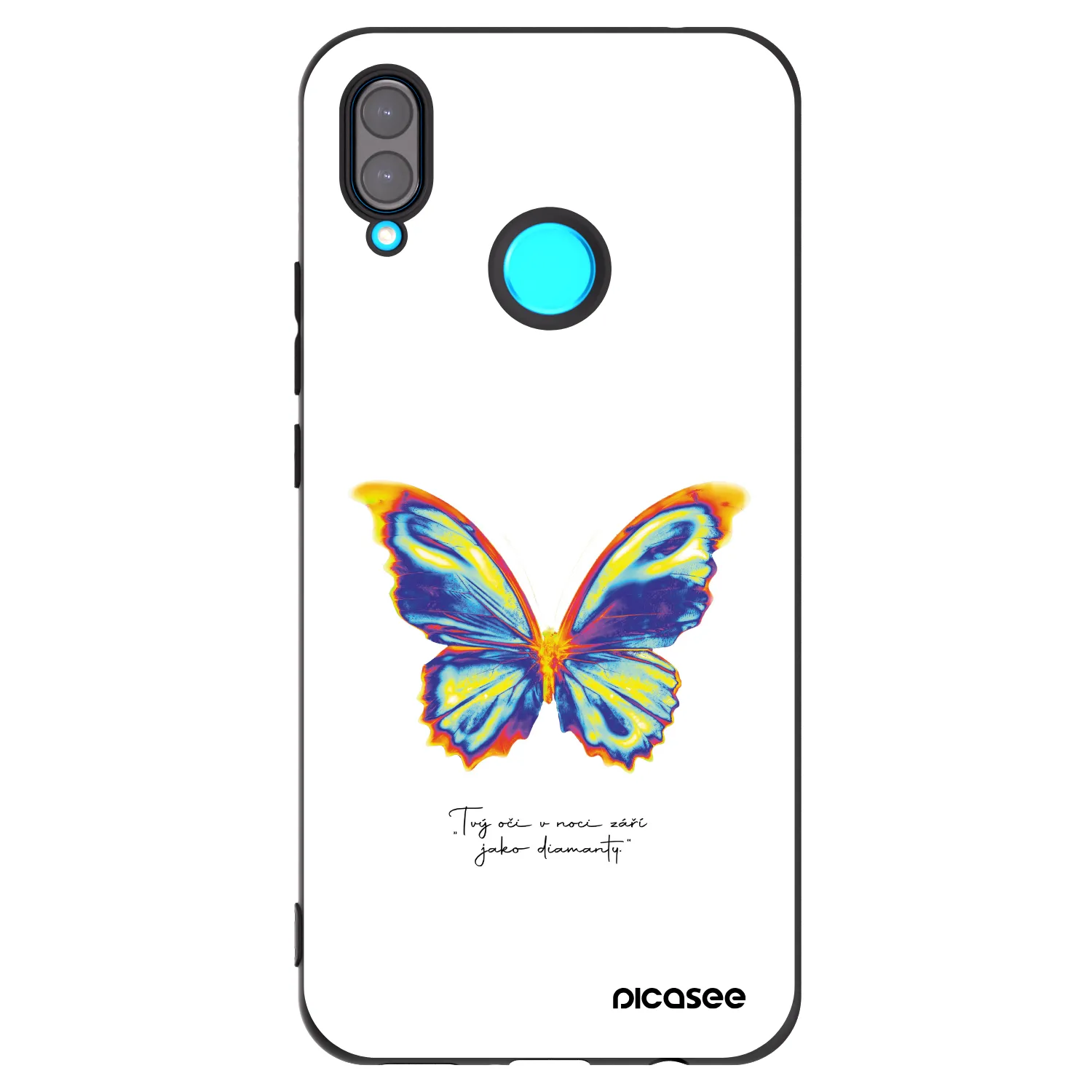 Picasee Huawei Nova 3 Hülle - Schwarzes Silikon - Diamanty White