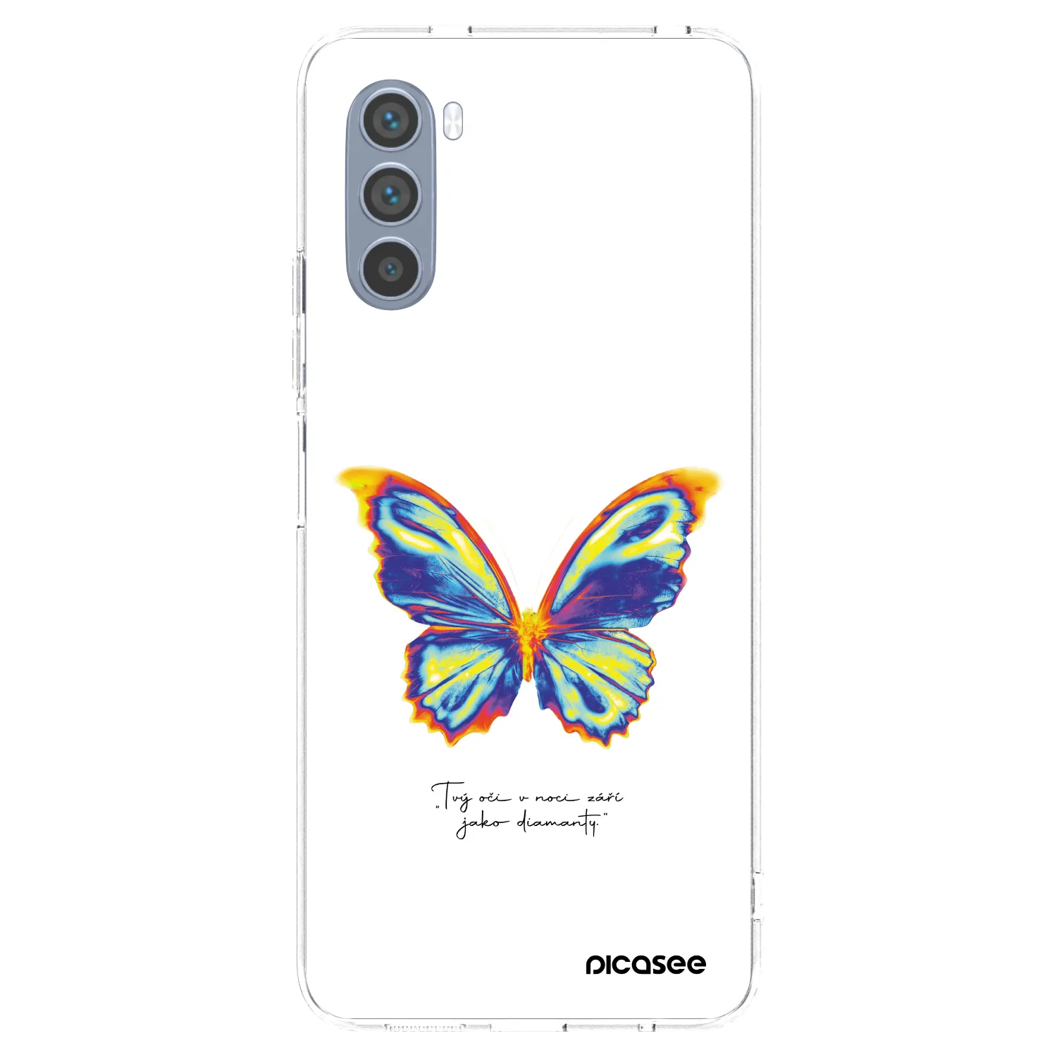 Picasee Motorola Moto G62 Hülle - Transparentes Silikon - Diamanty White