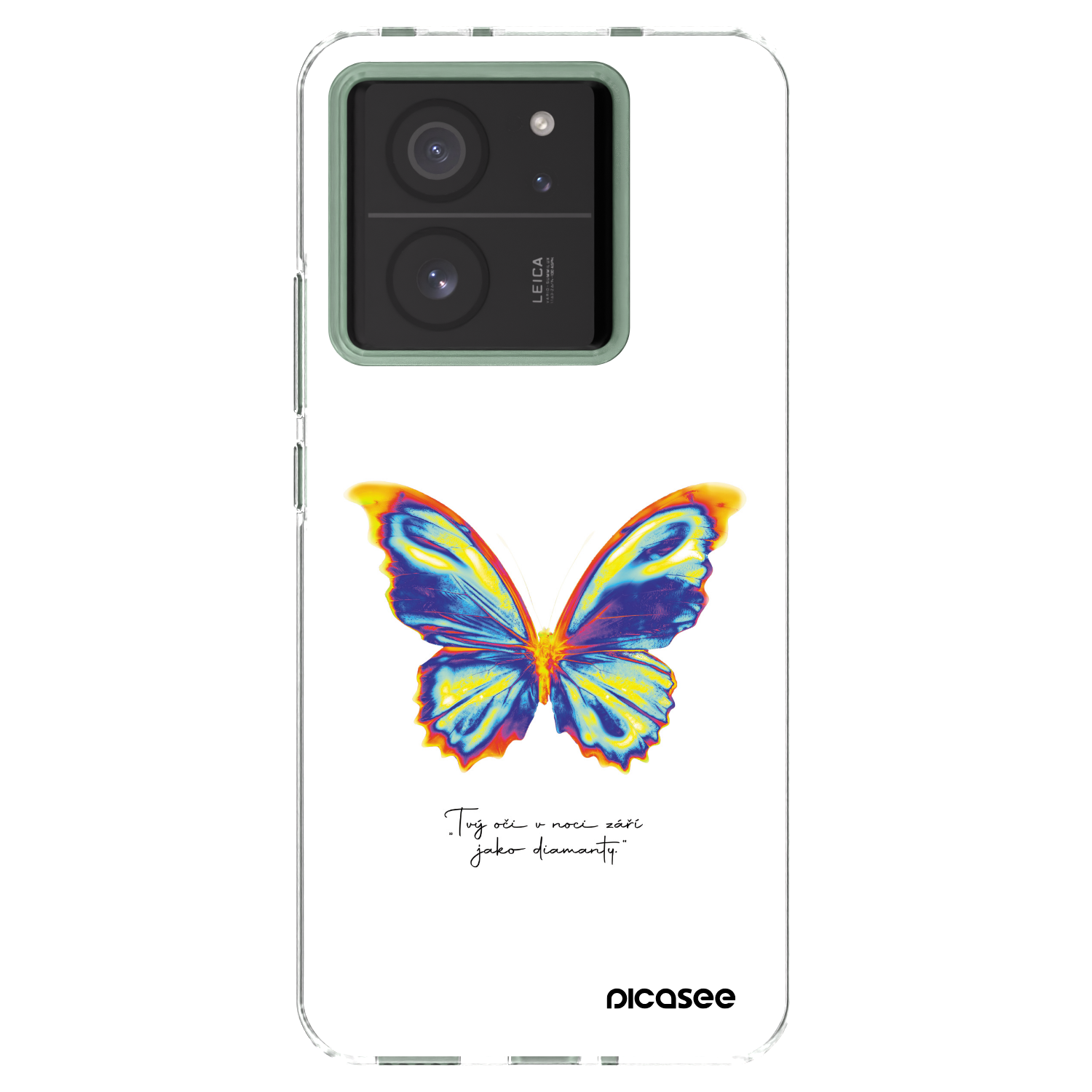 Picasee Xiaomi 13T Hülle - Transparentes Silikon - Diamanty White