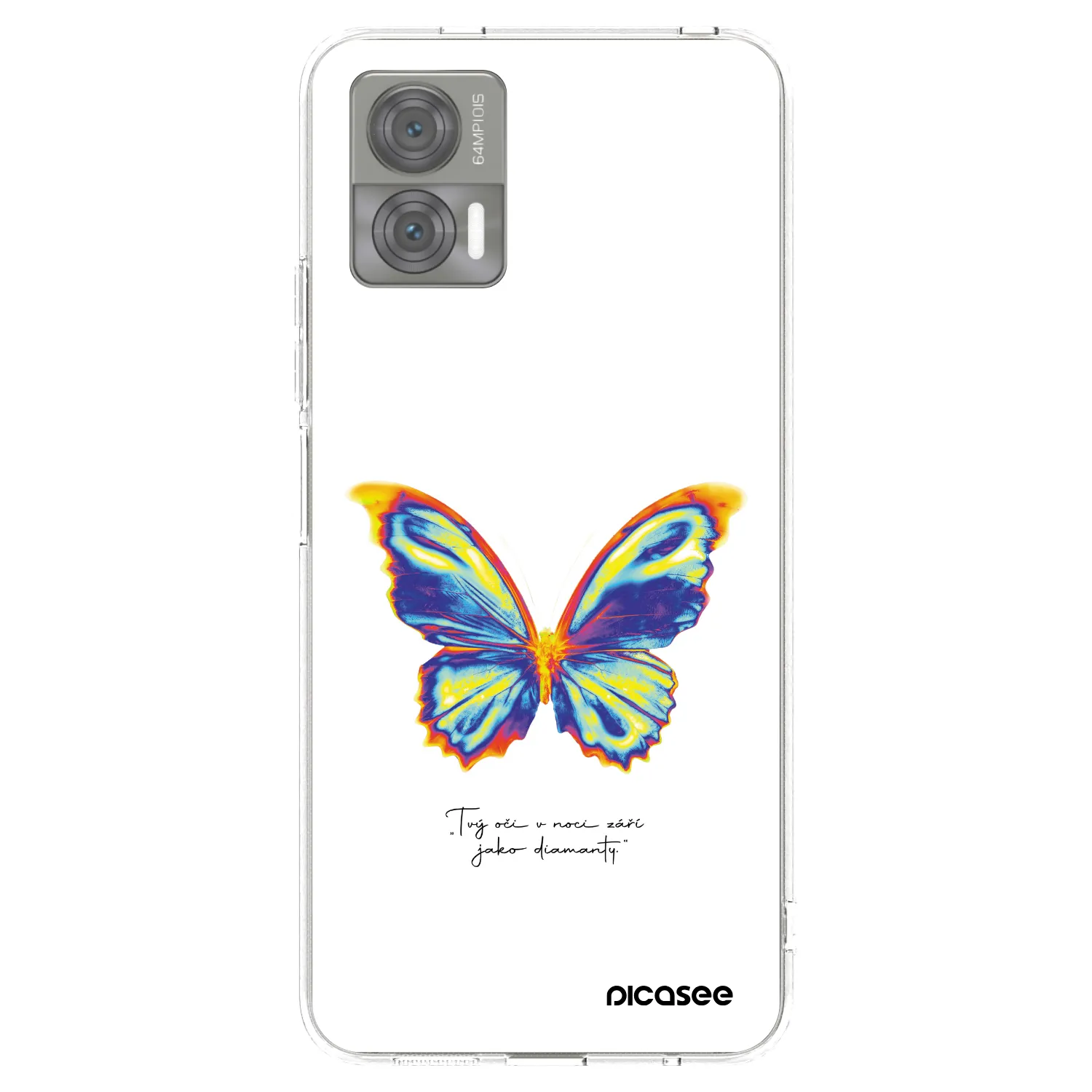 Picasee Motorola Edge 30 Neo Hülle - Transparentes Silikon - Diamanty White