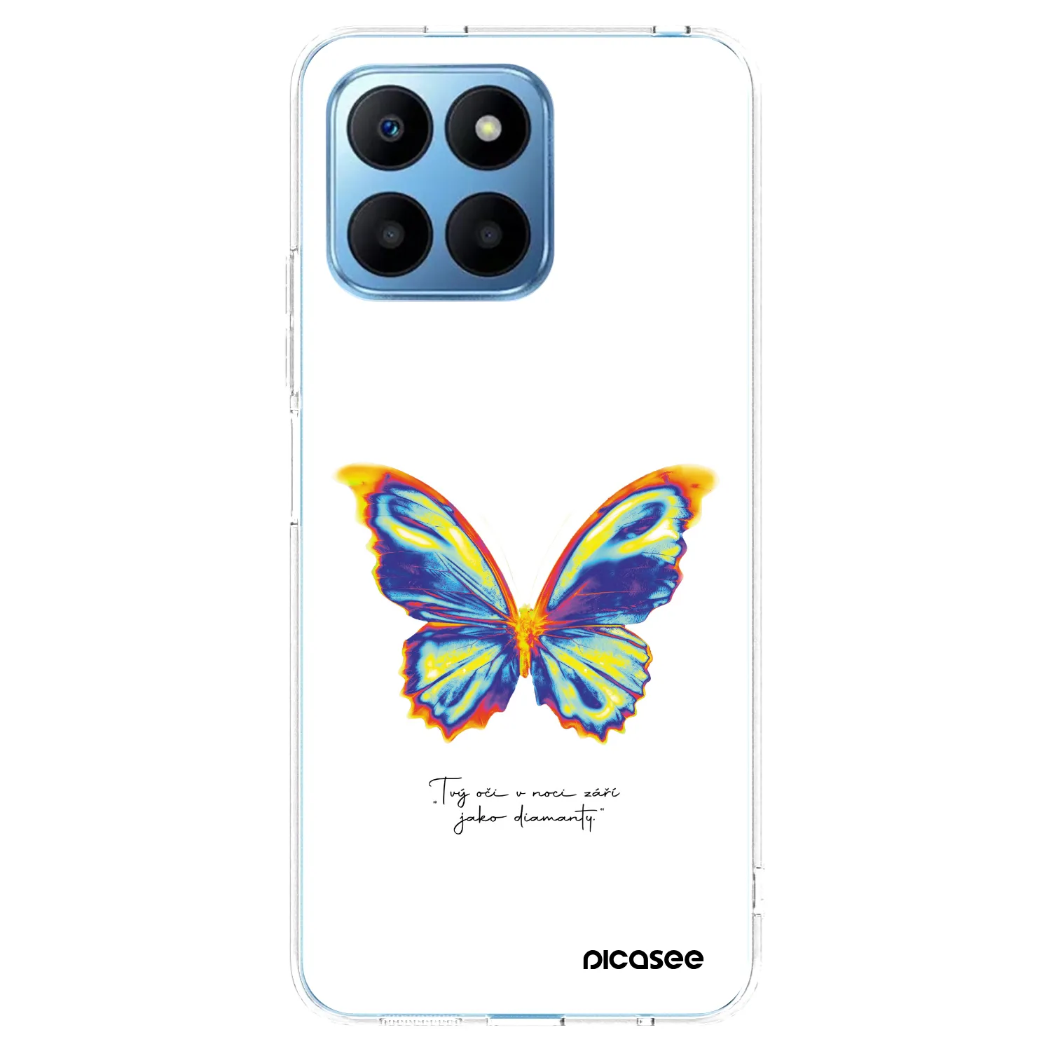 Picasee Honor 70 Lite Hülle - Transparentes Silikon - Diamanty White