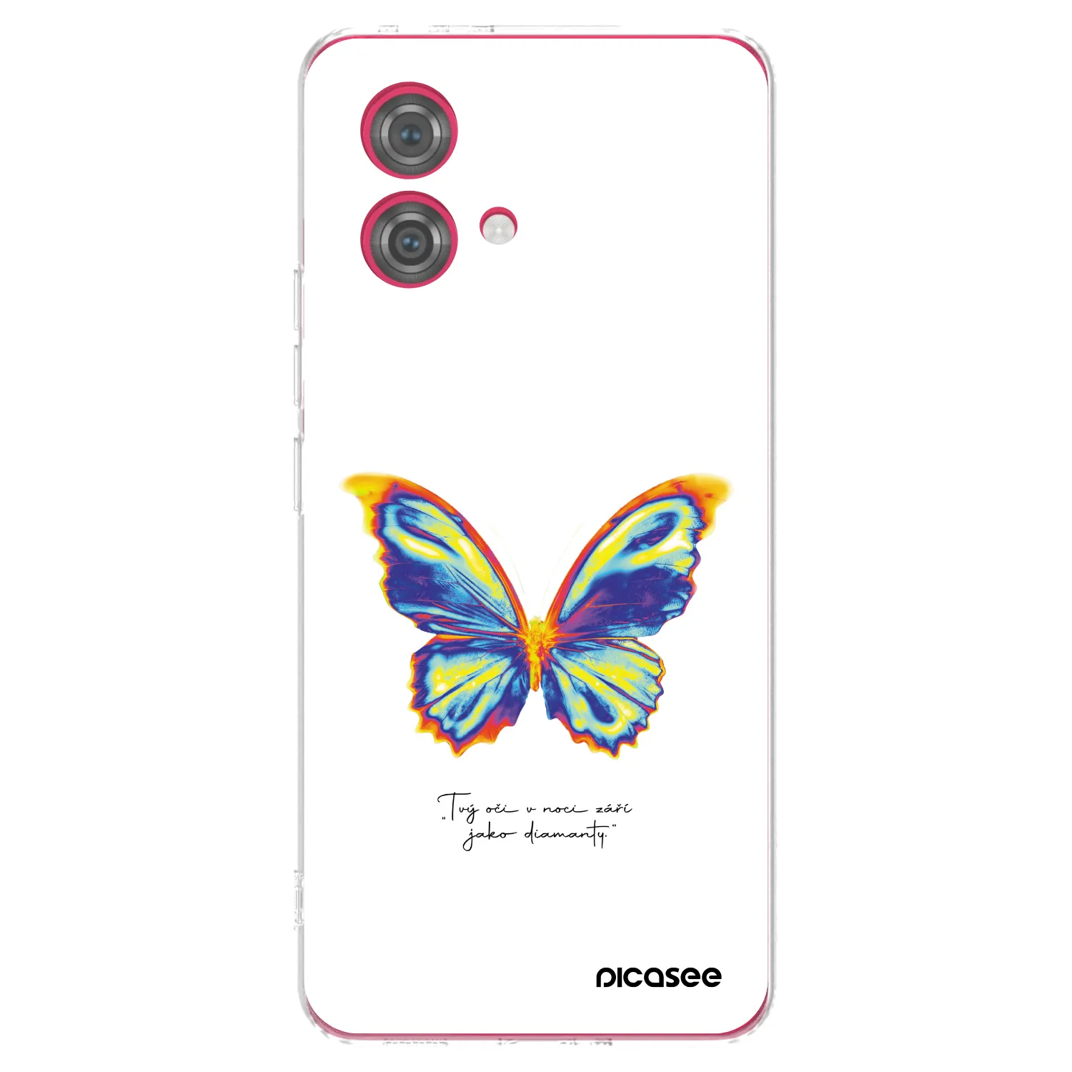 Picasee Motorola Moto G84 5G Hülle - Transparentes Silikon - Diamanty White