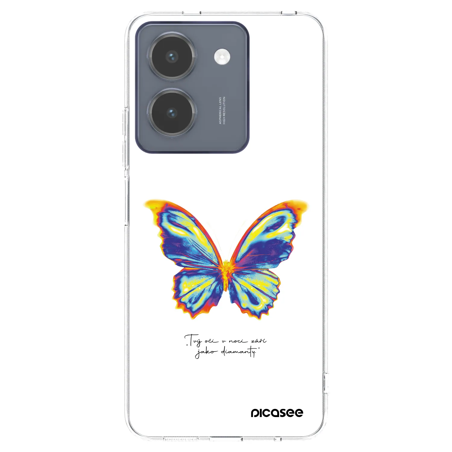 Picasee Vivo Y36 4G Hülle - Transparentes Silikon - Diamanty White