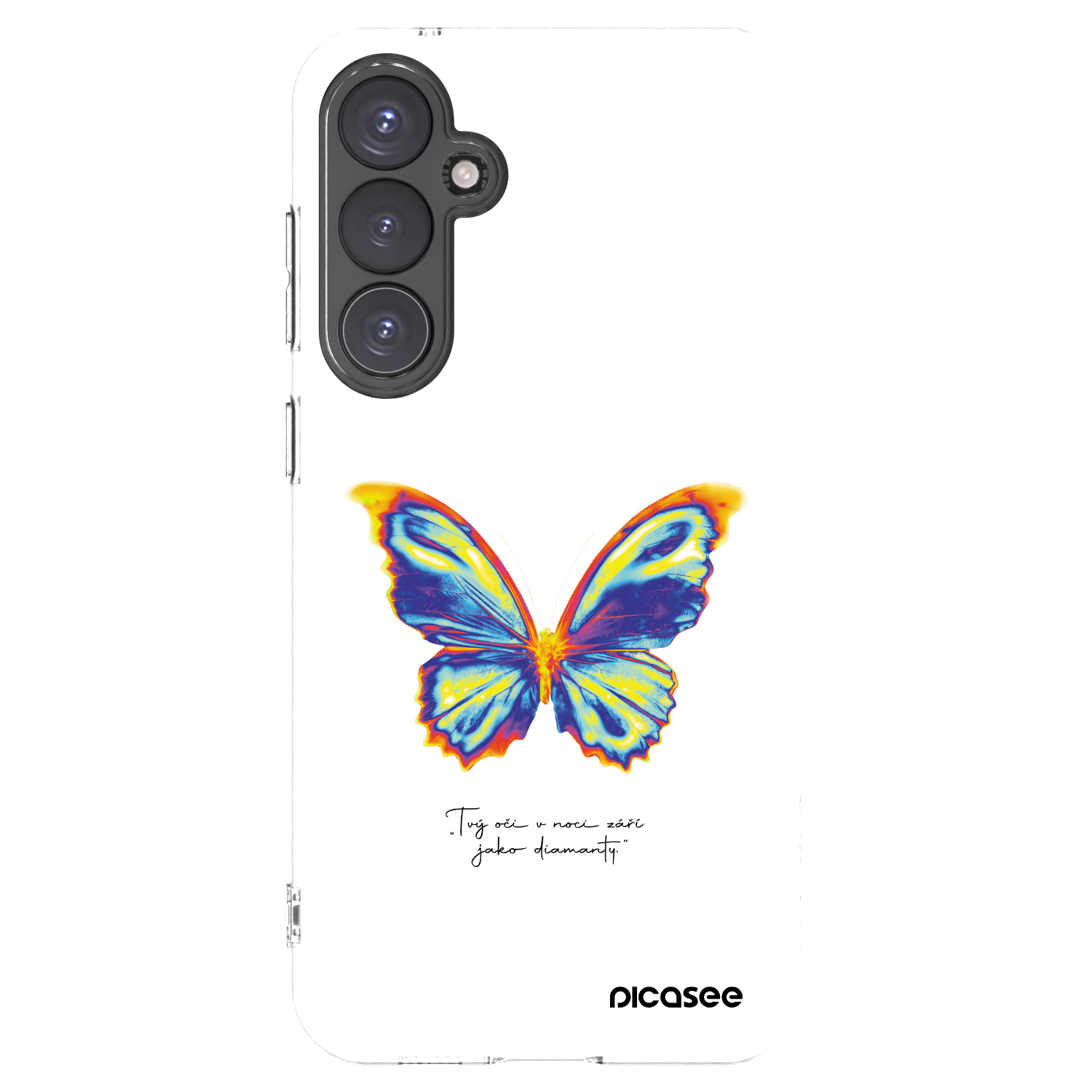 Picasee Samsung Galaxy S23 FE S711B Hülle - Transparentes Silikon - Diamanty White