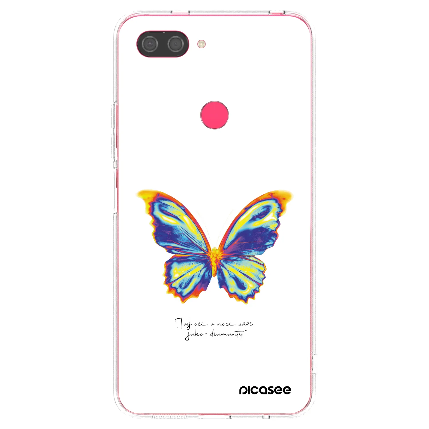 Picasee Xiaomi Mi 8 Lite Hülle - Transparentes Silikon - Diamanty White