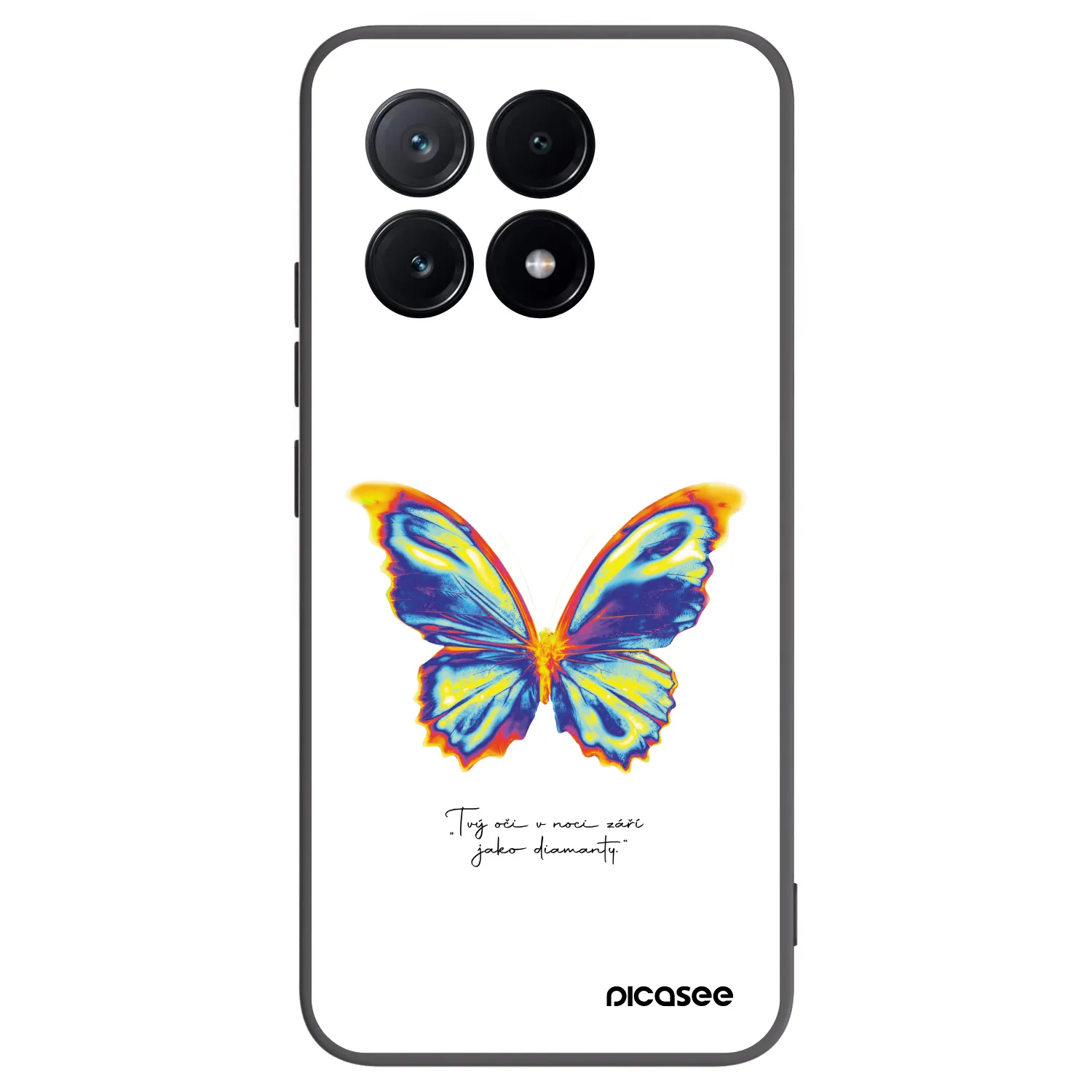 Picasee Xiaomi Poco X6 Pro Hülle - Schwarzes Silikon - Diamanty White