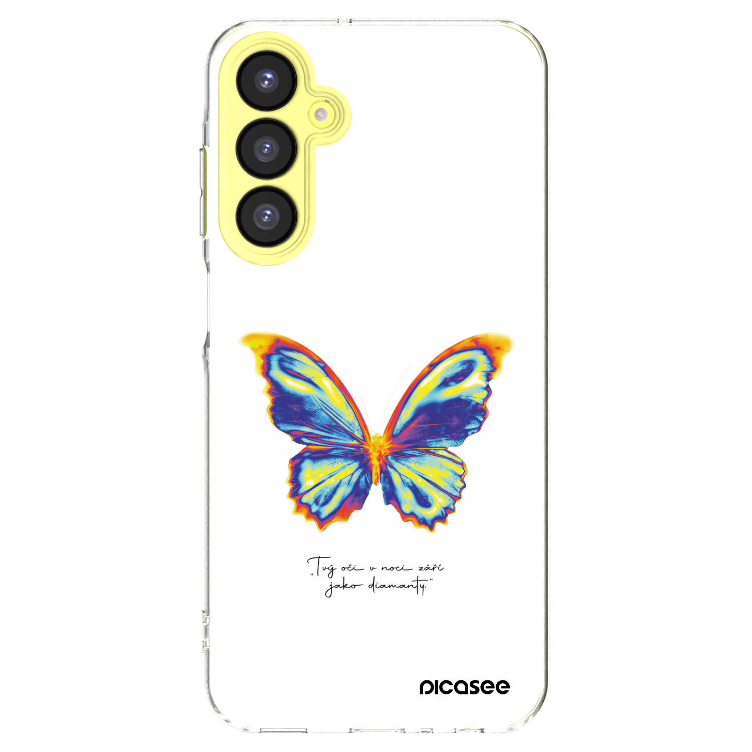 Picasee Samsung Galaxy A25 A256B 5G Hülle - Transparentes Silikon - Diamanty White