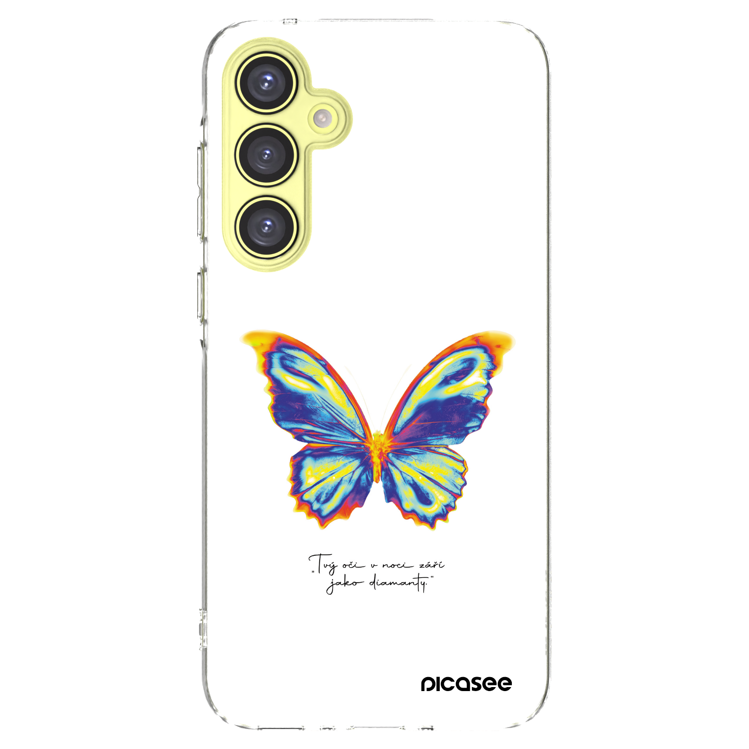 Picasee Samsung Galaxy A35 5G A356B Hülle - Transparentes Silikon - Diamanty White